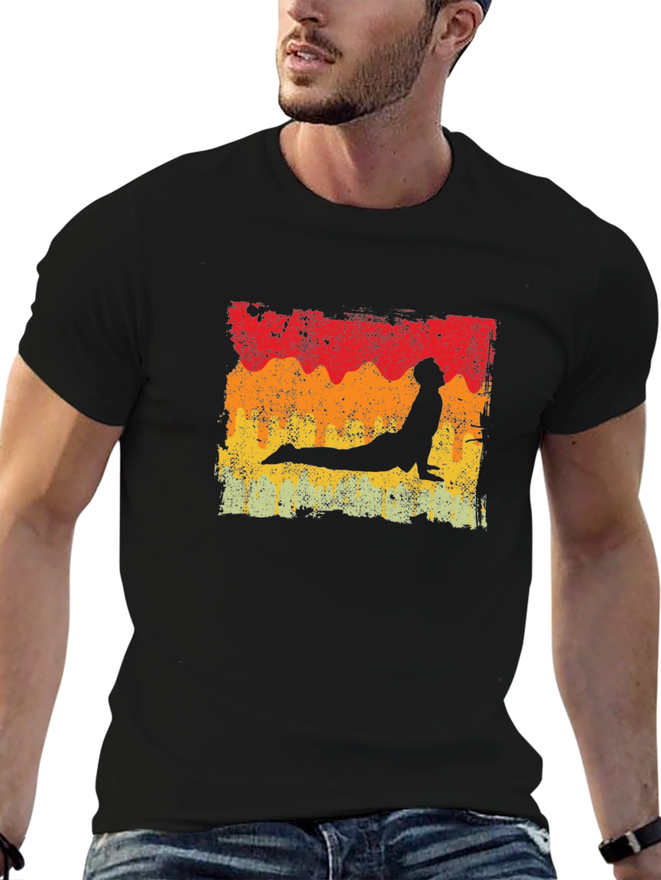 Retro Yoga Pose T-Shirt