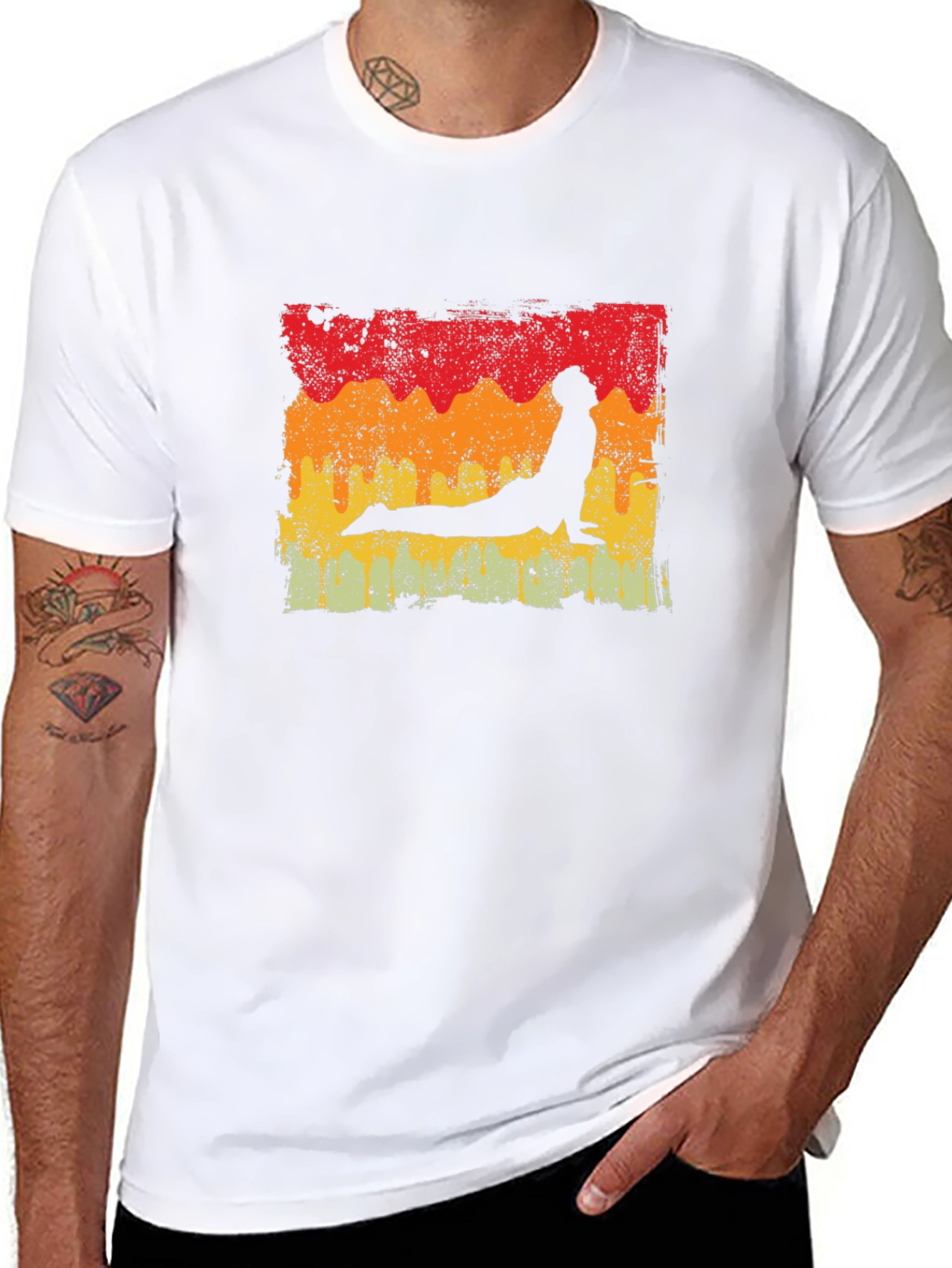 Retro Yoga Pose T-Shirt