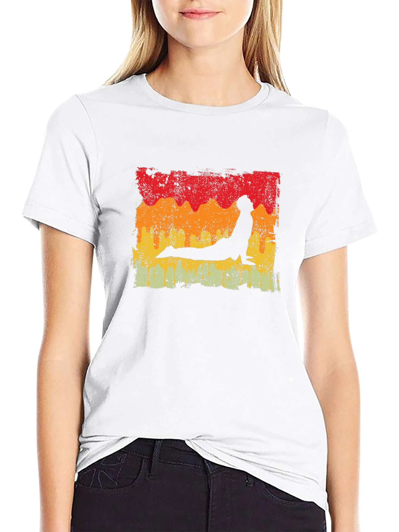 Retro Yoga Pose T-Shirt
