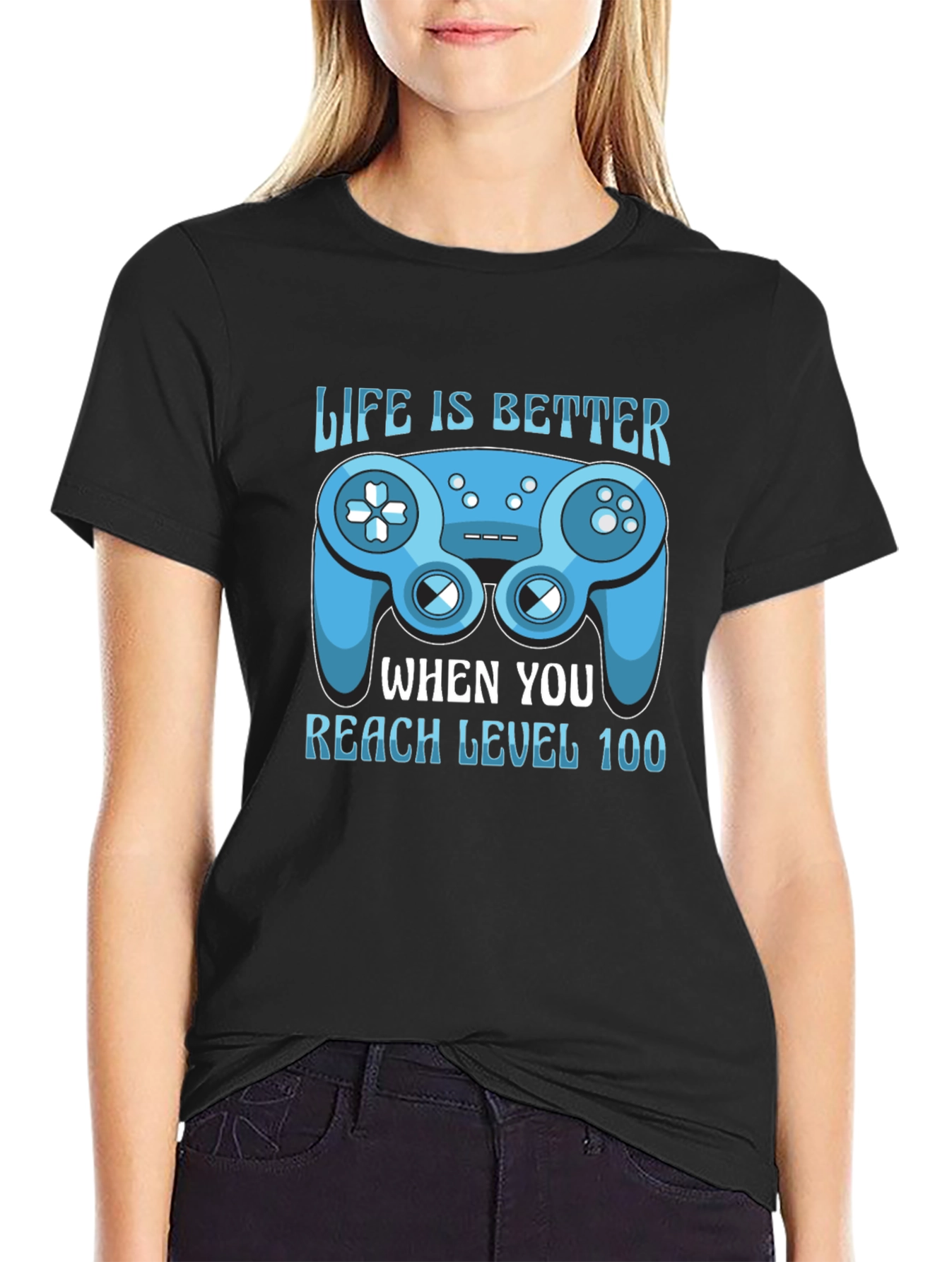 Life is Better Level 100 Gaming T-Shirt