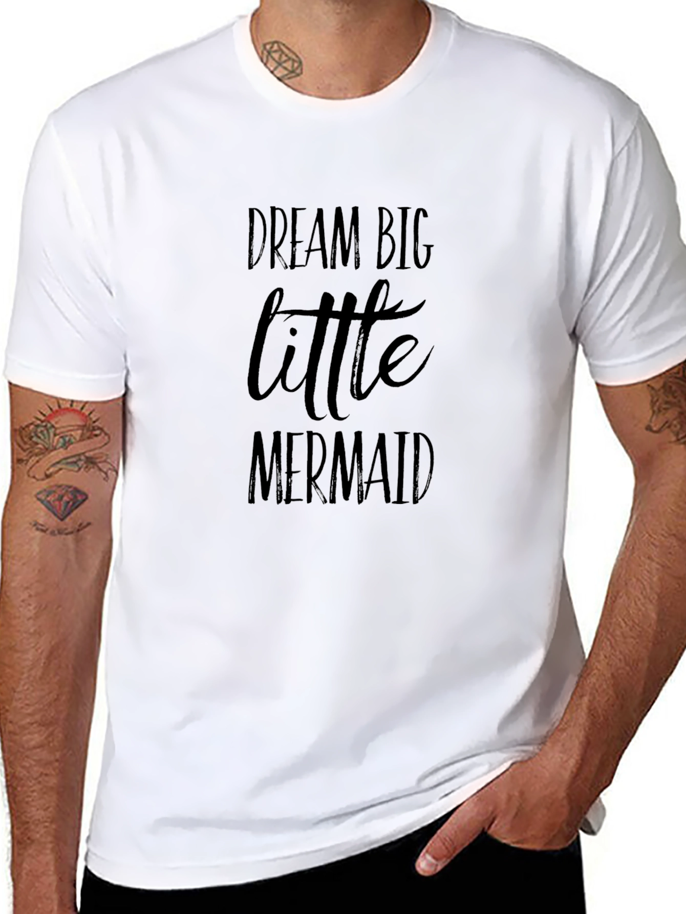 Dream Big Little Mermaid Graphic T-Shirt