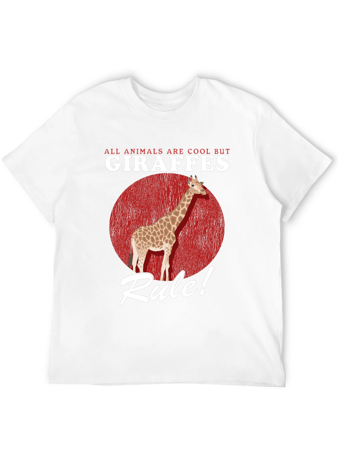 Giraffe Rule Graphic Tee - Cool Animal Lover T-Shirt