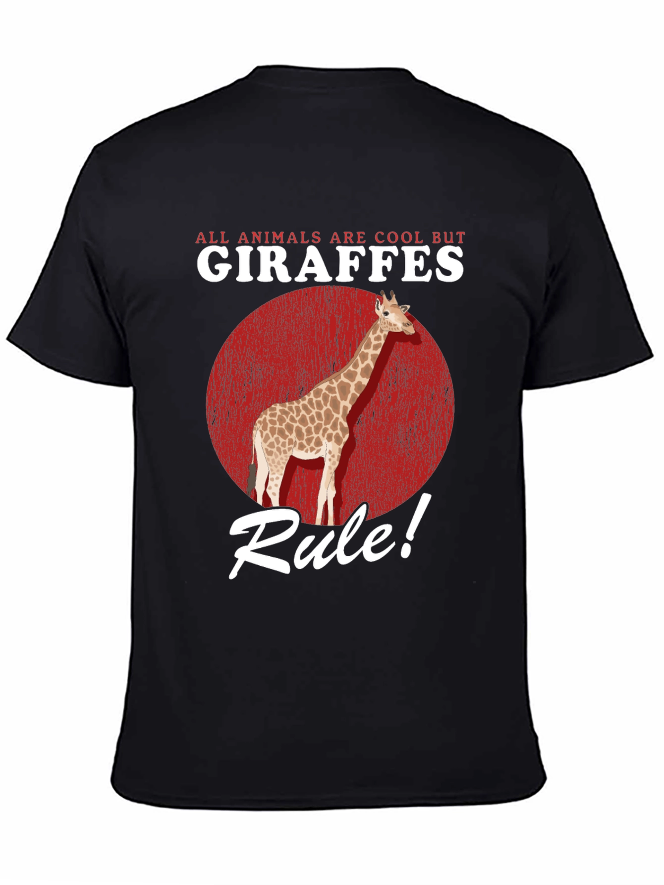 Giraffe Rule Graphic Tee - Cool Animal Lover T-Shirt