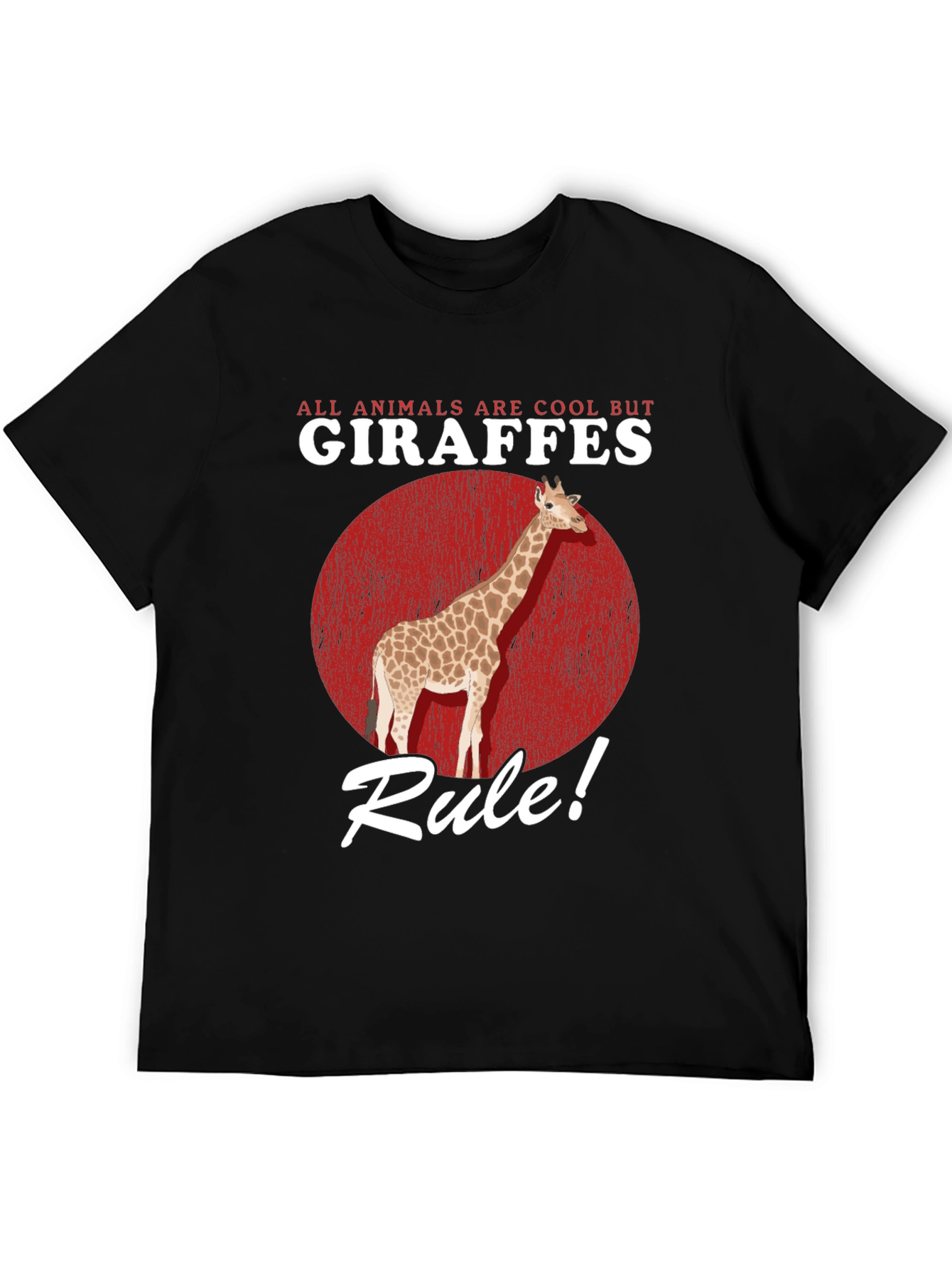 Giraffe Rule Graphic Tee - Cool Animal Lover T-Shirt