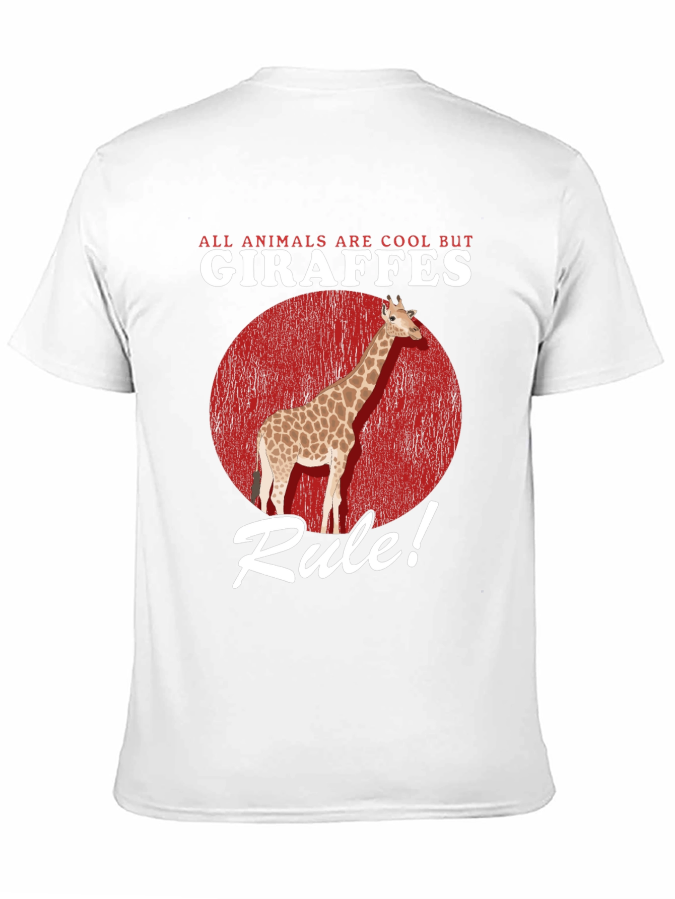 Giraffe Rule Graphic Tee - Cool Animal Lover T-Shirt