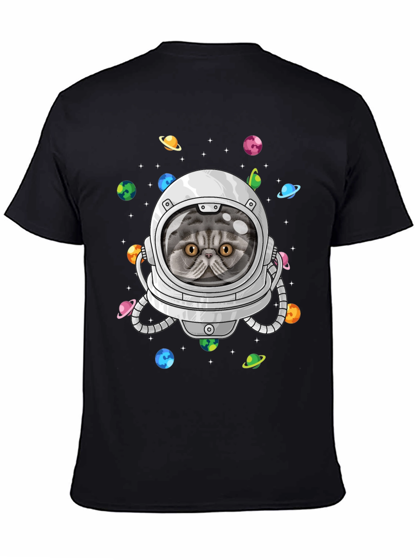 Cat Astronaut T-Shirt - Space Explorer Kitten