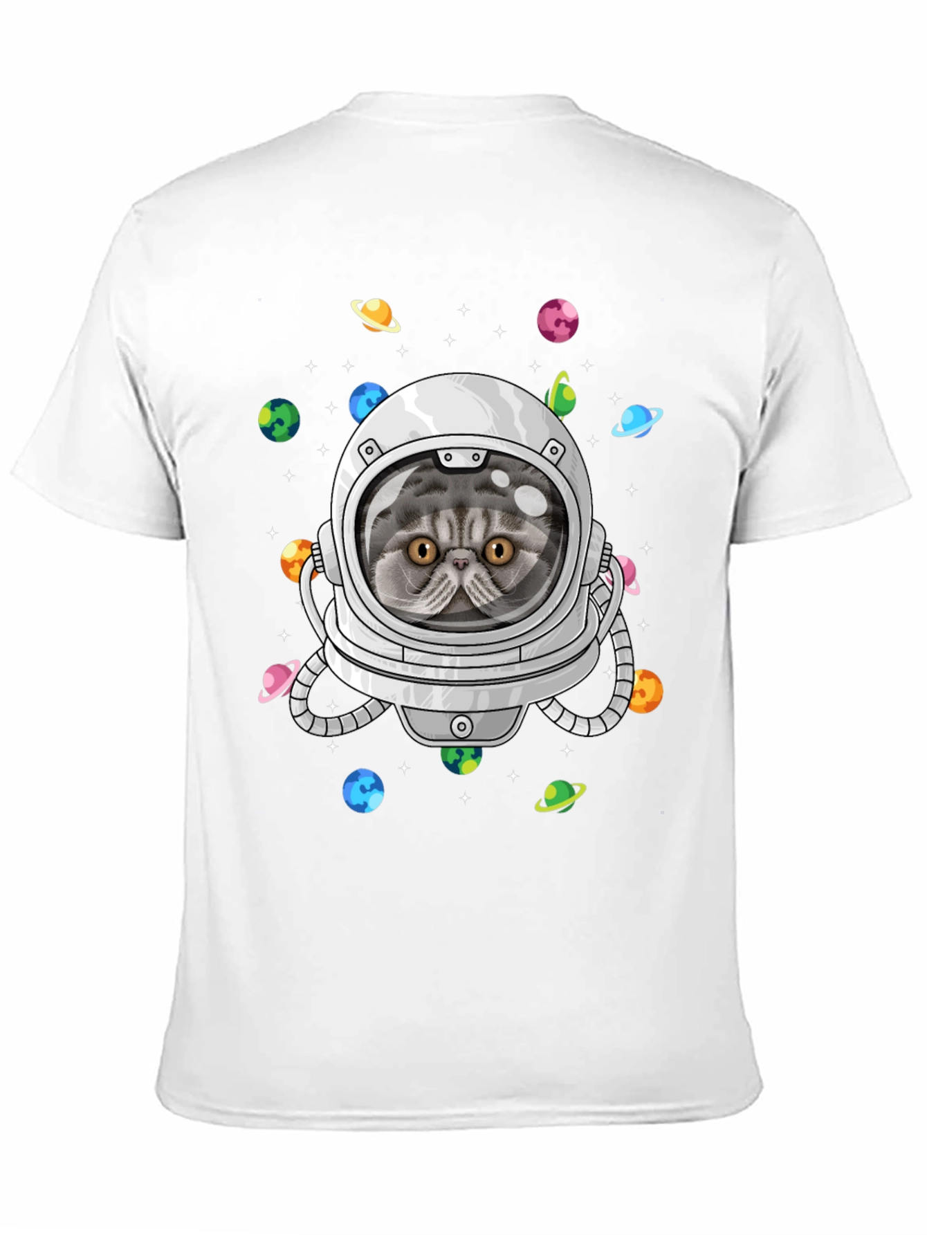 Cat Astronaut T-Shirt - Space Explorer Kitten