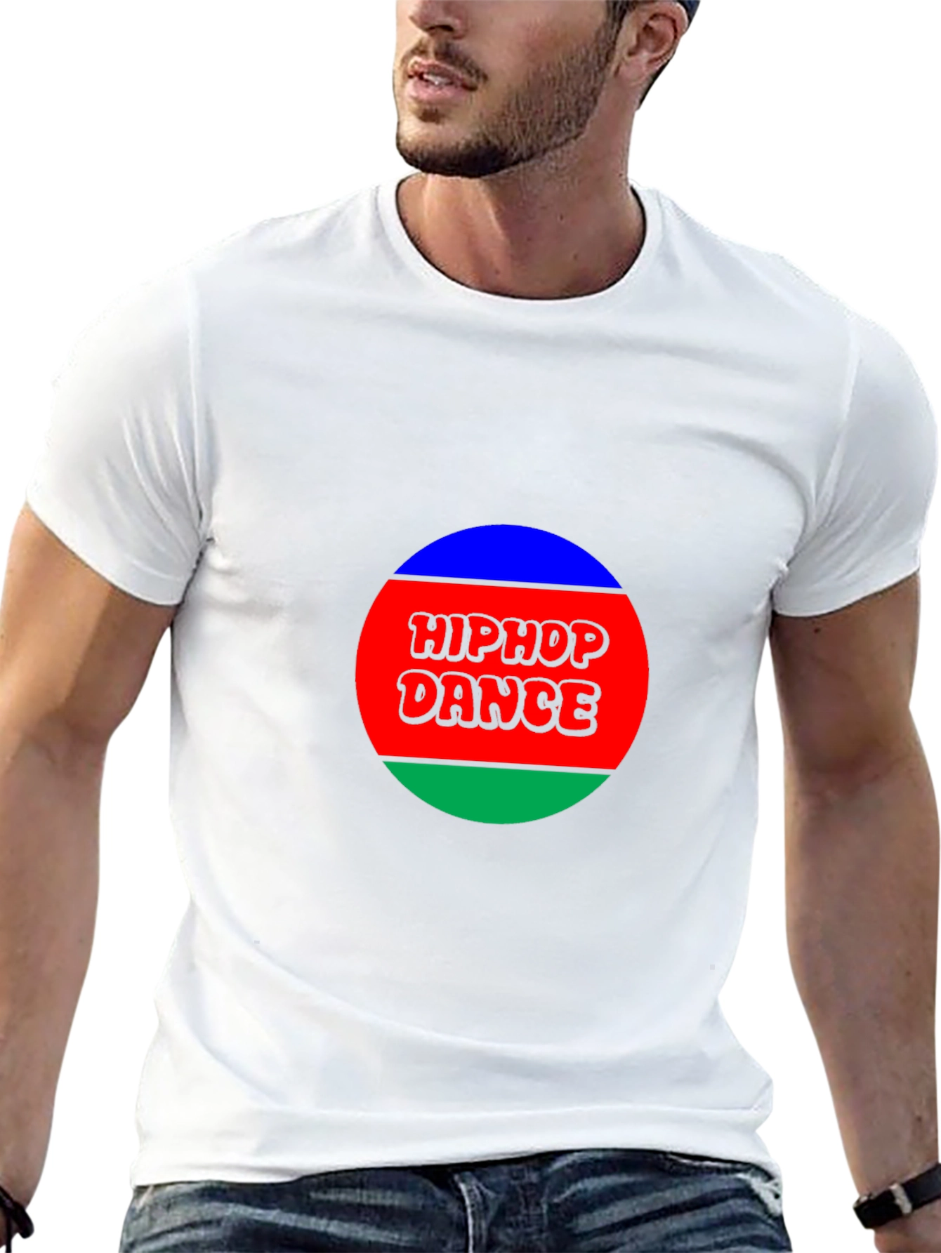 Hiphop Dance Graphic Tee - Stylish Mens Black T-Shirt