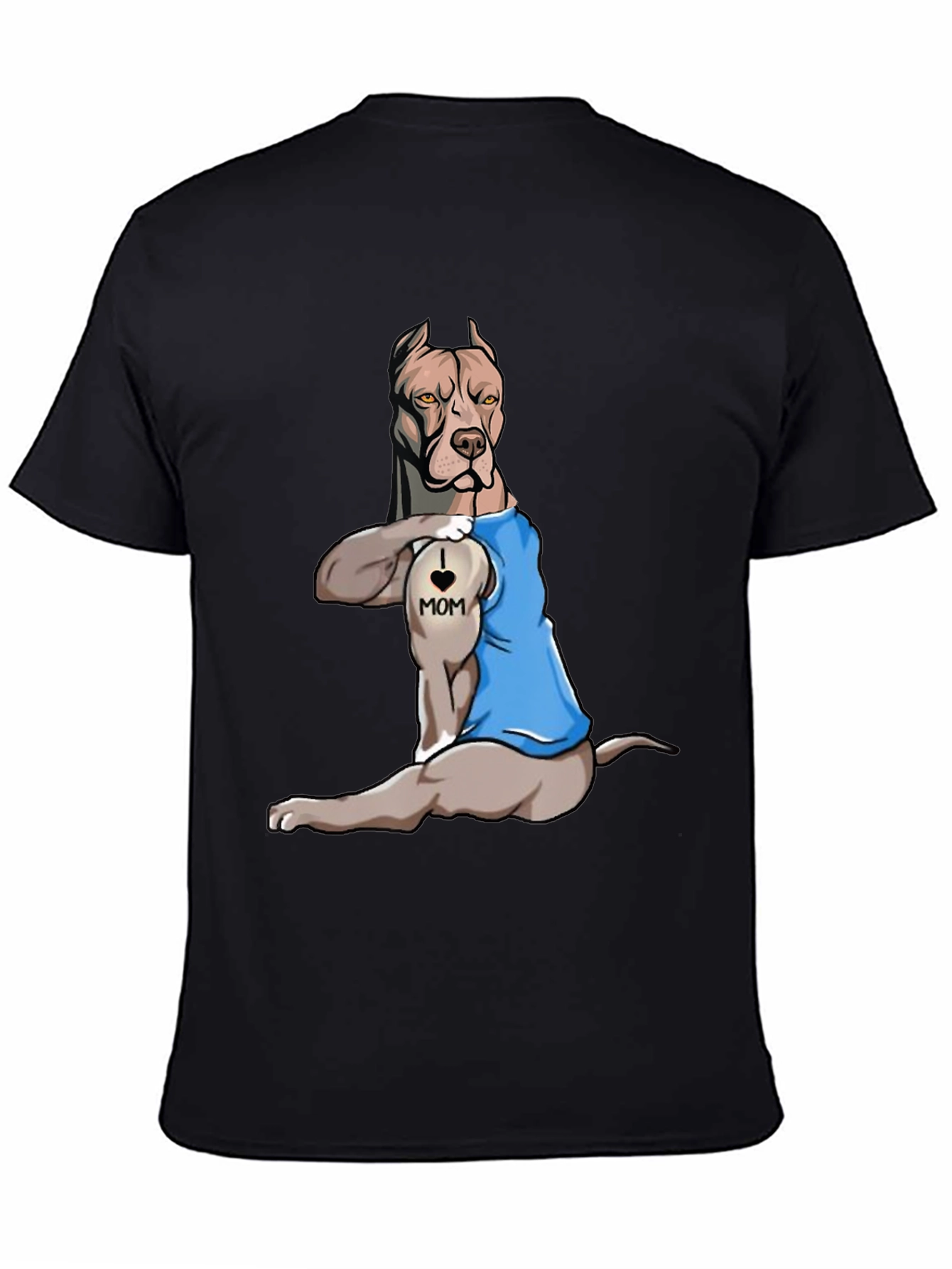 I Love Mom Pitbull T-Shirt