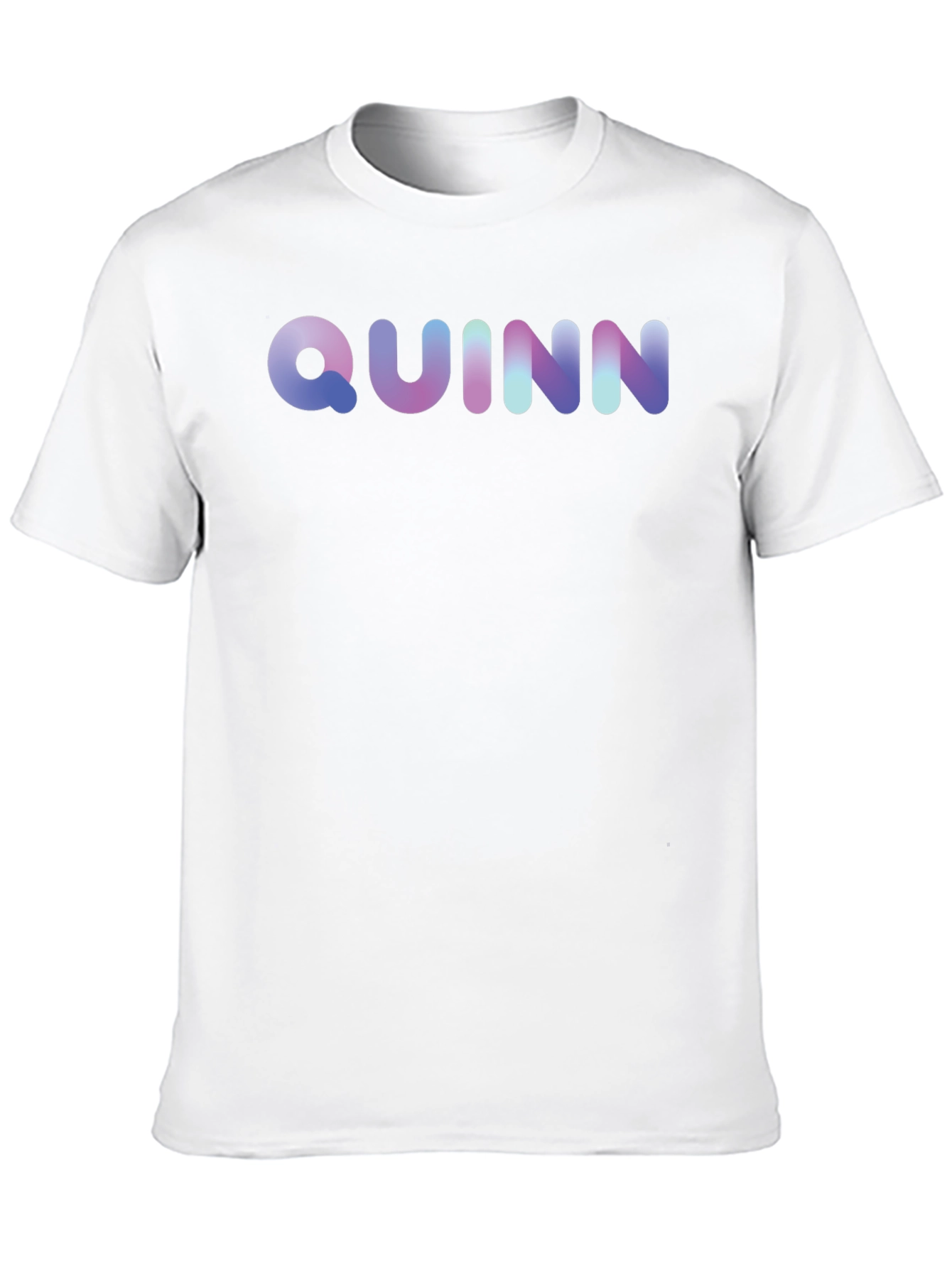 Quinn Gradient Lettering T-Shirt - Soft Cotton Blend