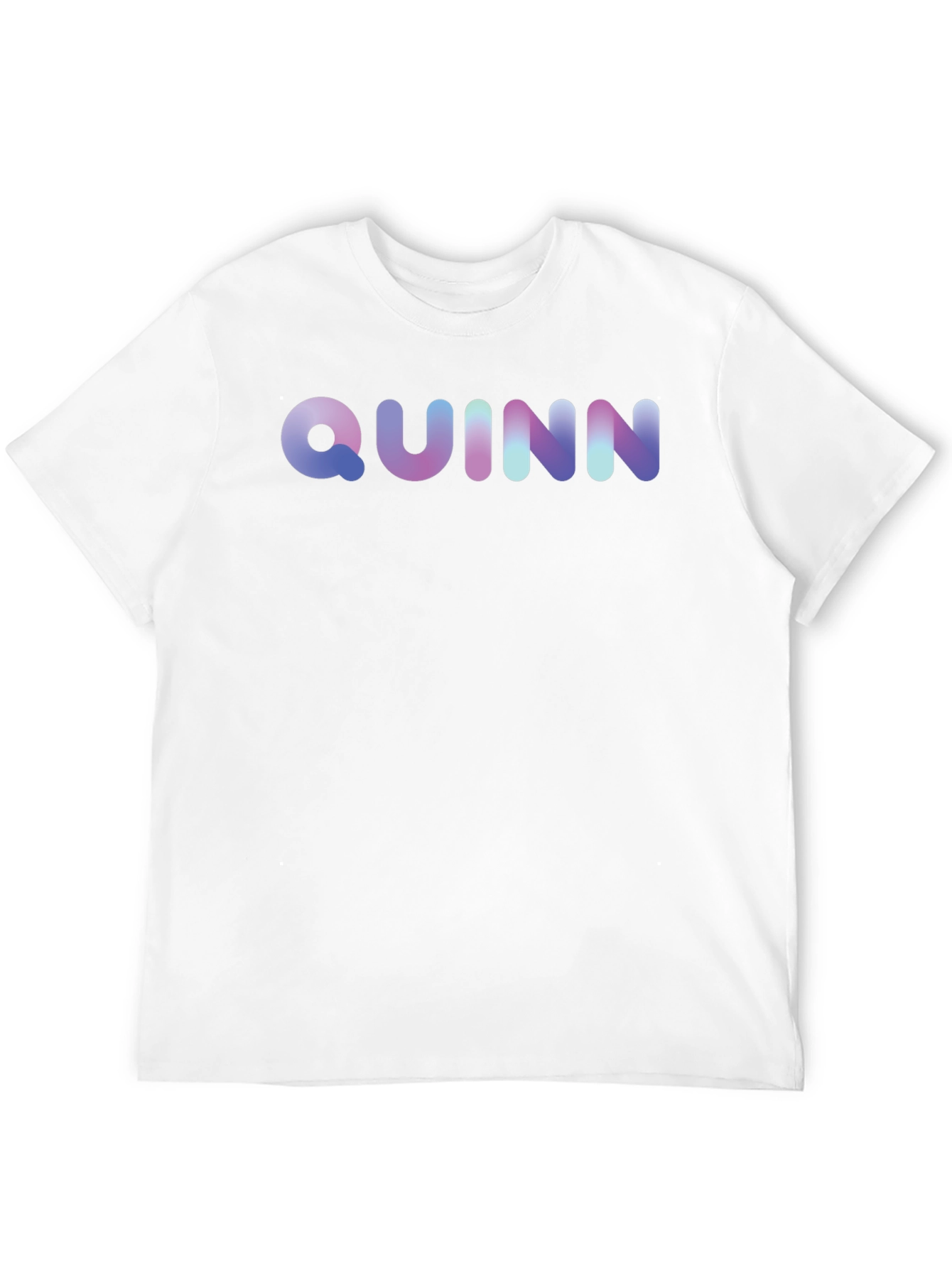 Quinn Gradient Lettering T-Shirt - Soft Cotton Blend