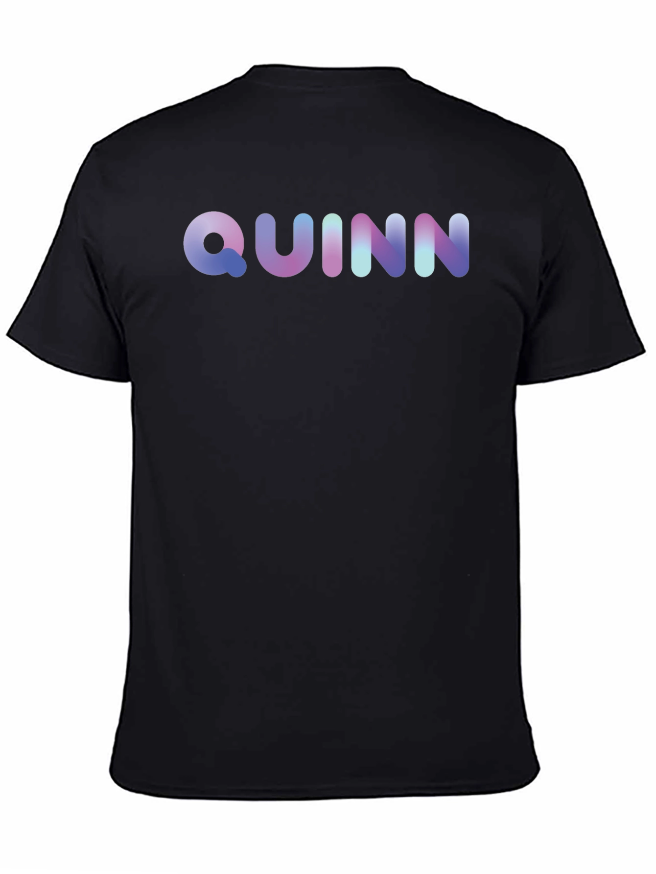 Quinn Gradient Lettering T-Shirt - Soft Cotton Blend