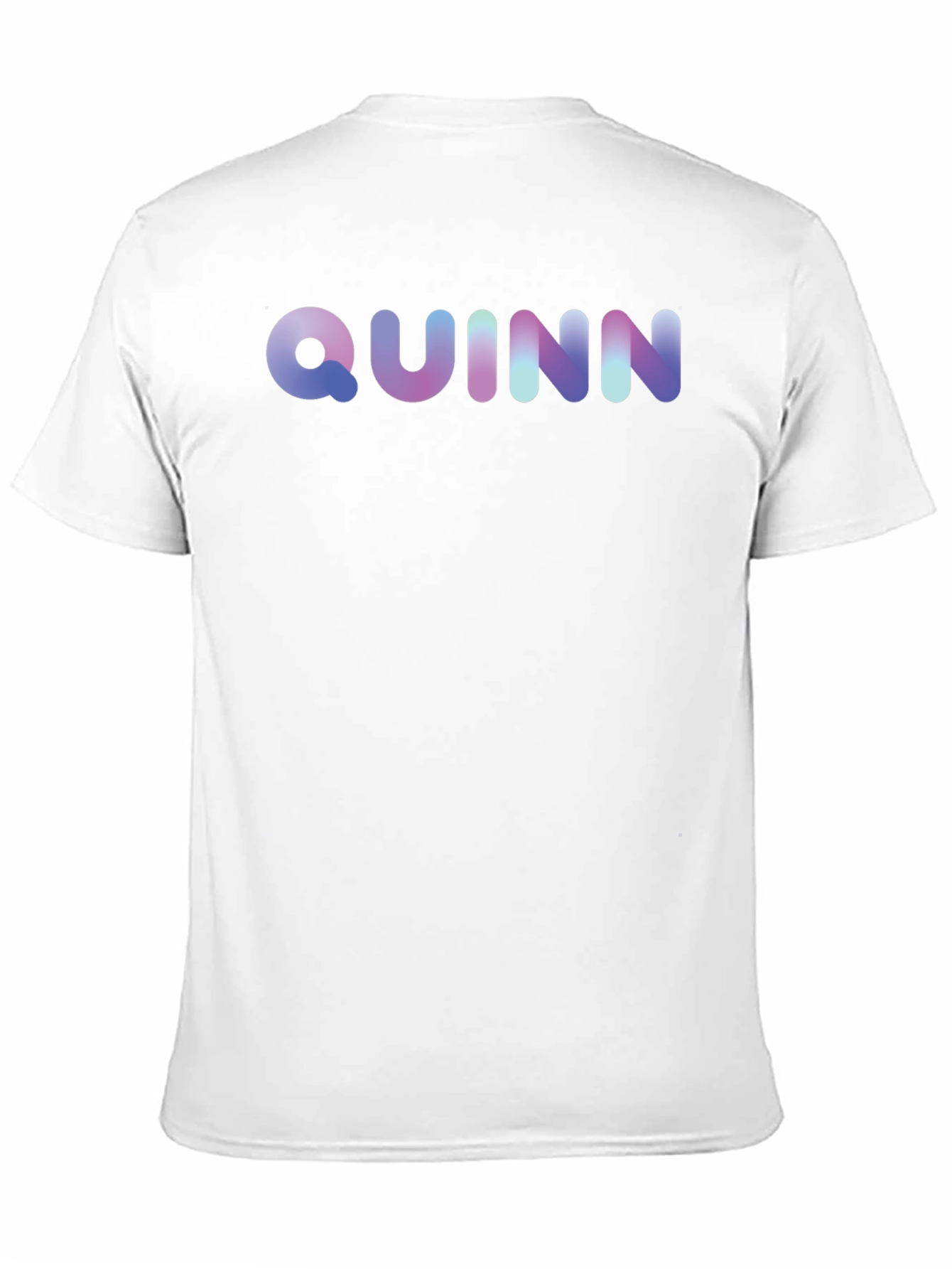 Quinn Gradient Lettering T-Shirt - Soft Cotton Blend