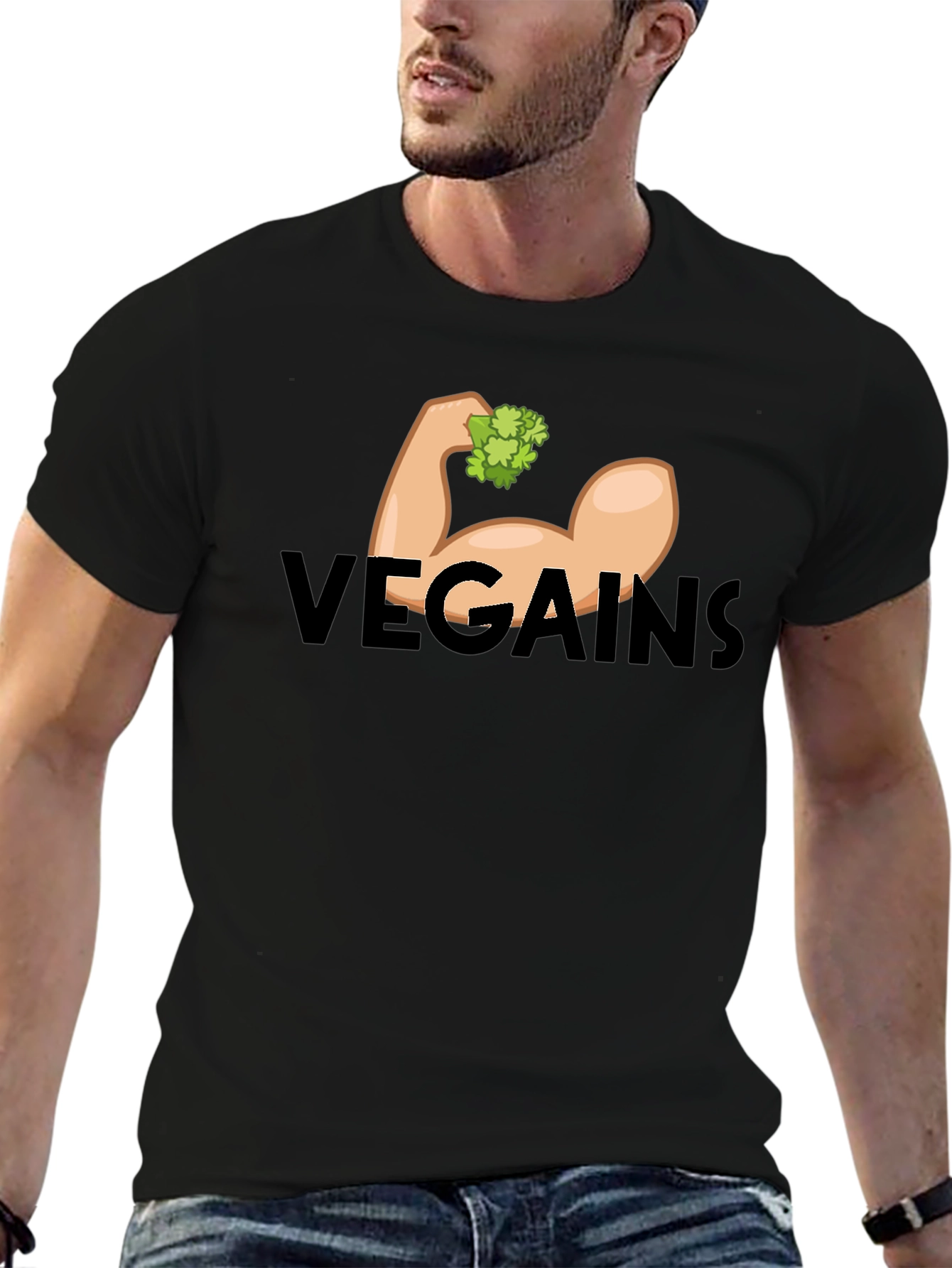 Vegains Graphic T-Shirt - Vegan Fitness Apparel