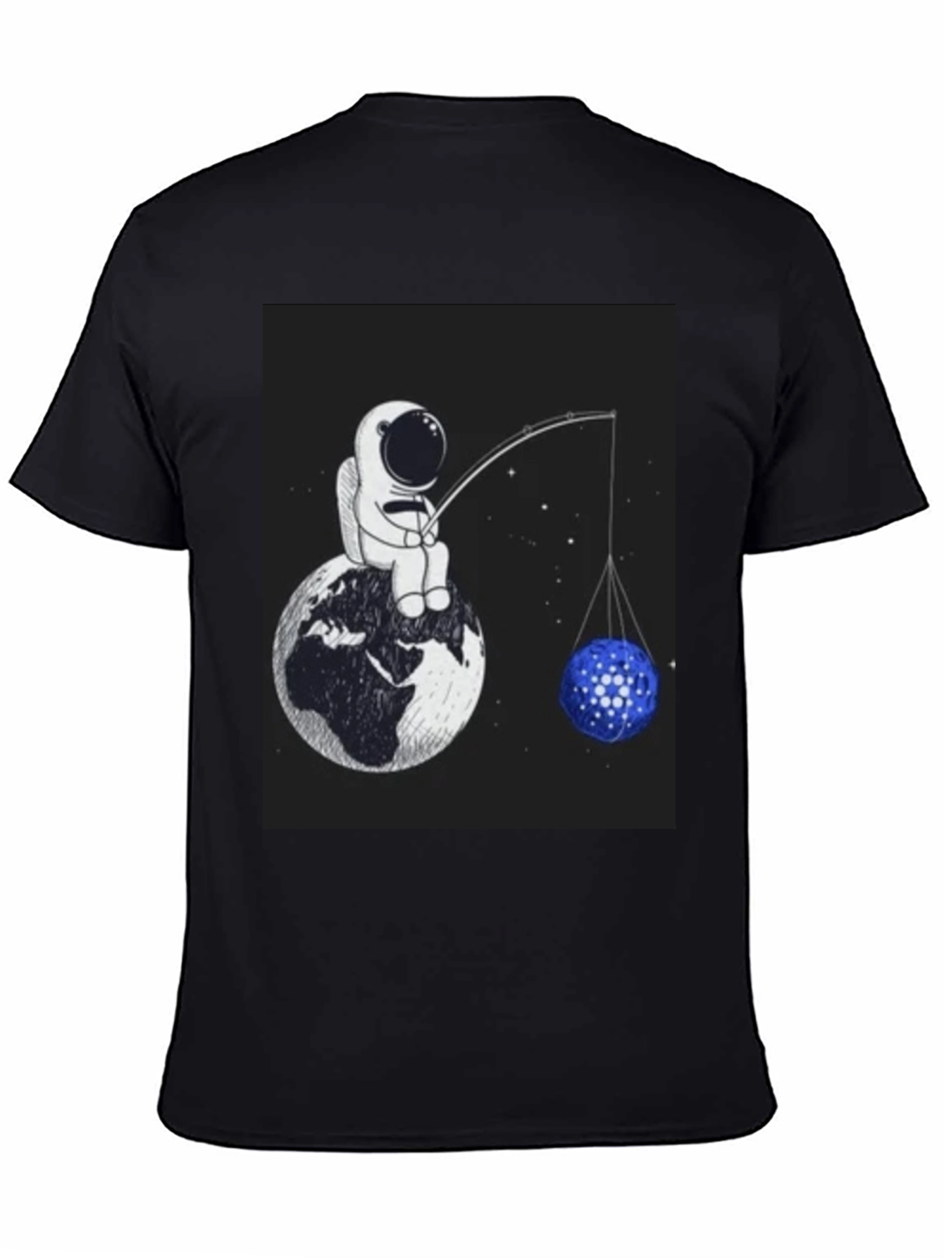 Astronaut Fishing T-Shirt - Unique Space Design