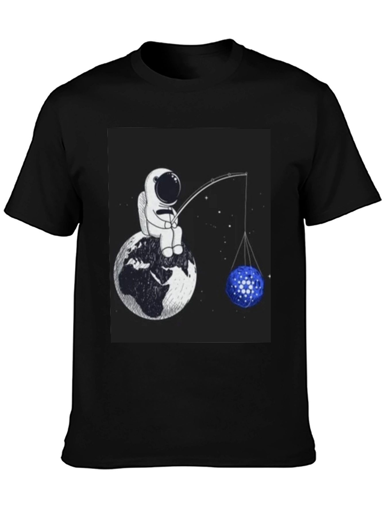 Astronaut Fishing T-Shirt - Unique Space Design