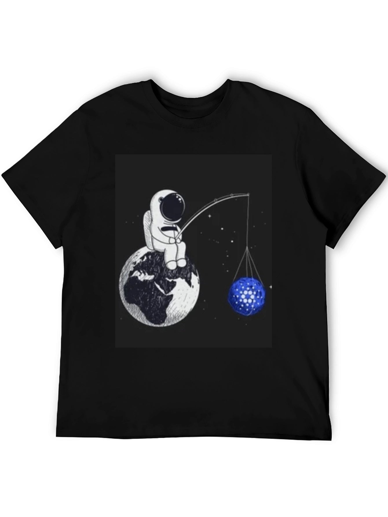 Astronaut Fishing T-Shirt - Unique Space Design
