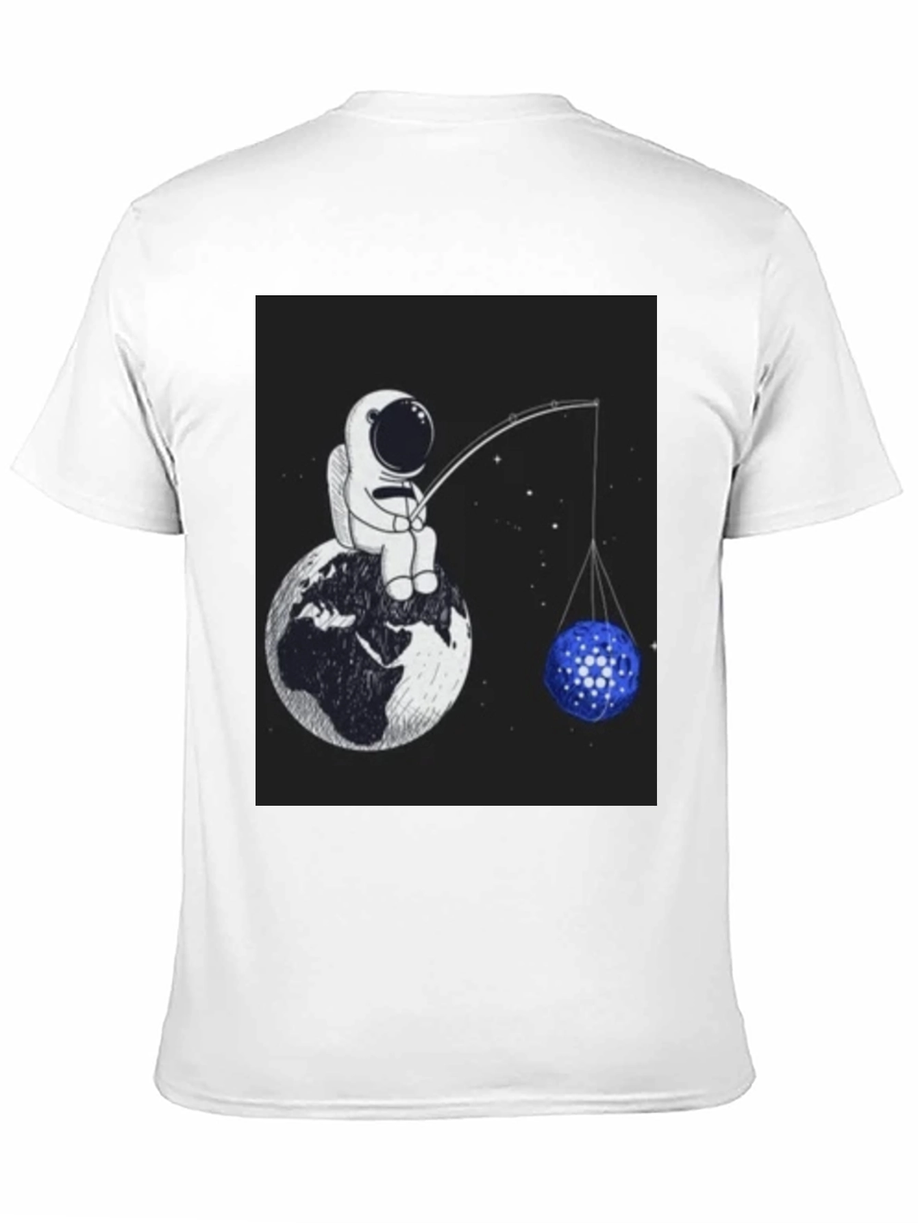 Astronaut Fishing T-Shirt - Unique Space Design