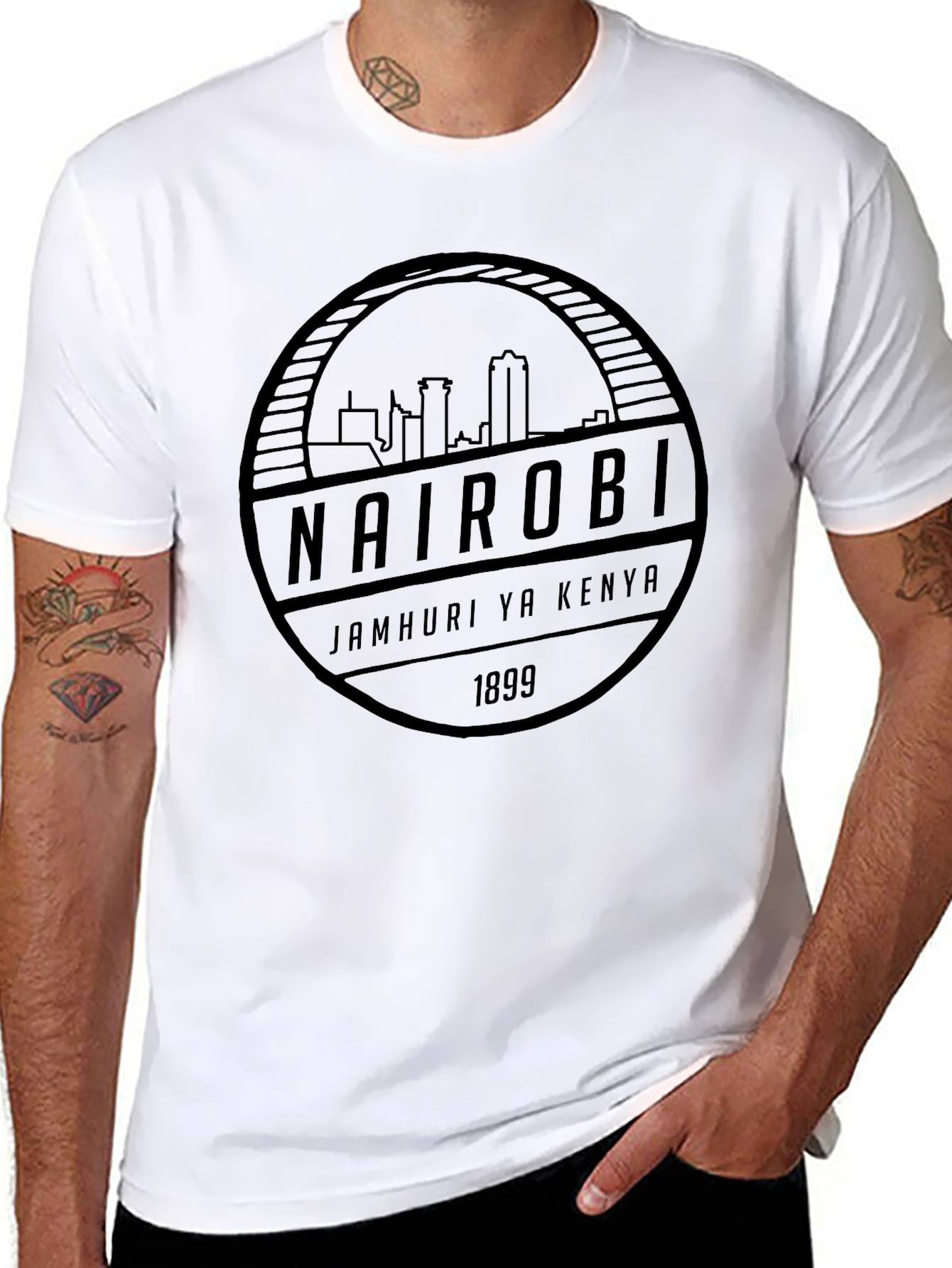 Nairobi Kenya Skyline Graphic Tee - City Pride T-Shirt