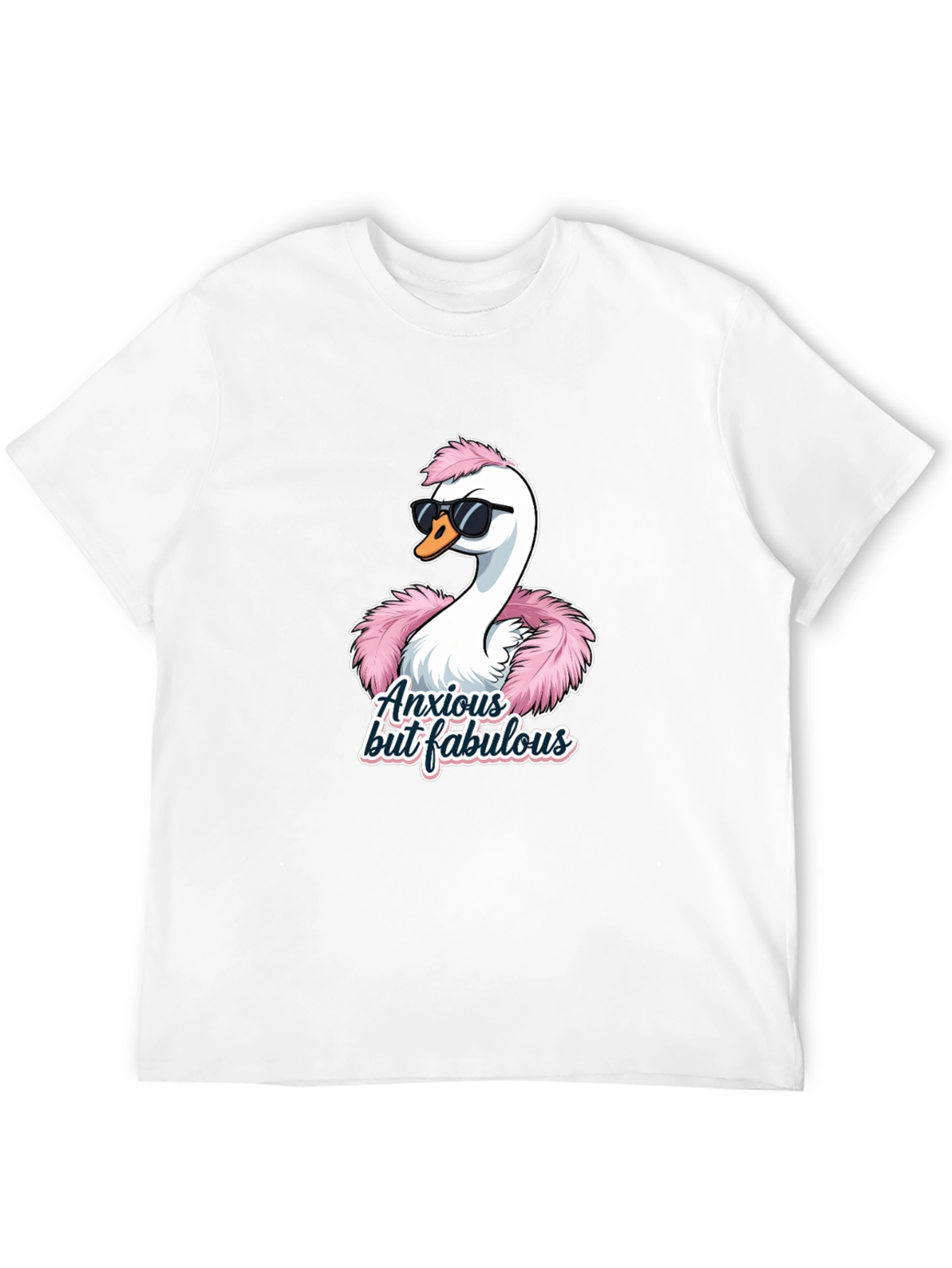 Anxious but Fabulous Swan Graphic Tee