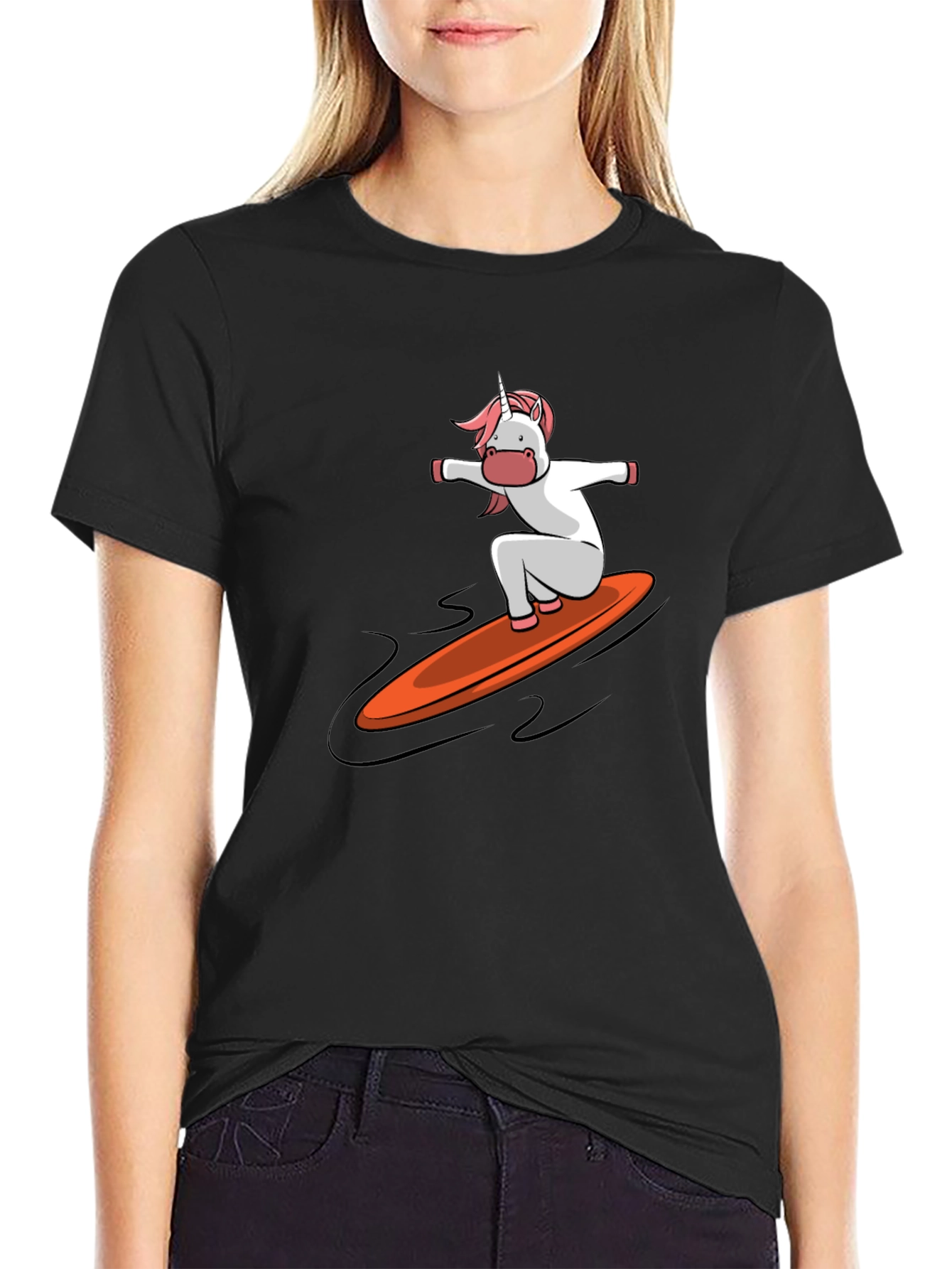 Surfing Unicorn Graphic Tee
