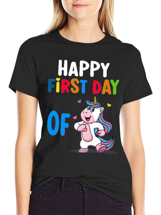 Happy First Day of School Unicorn T-Shirt