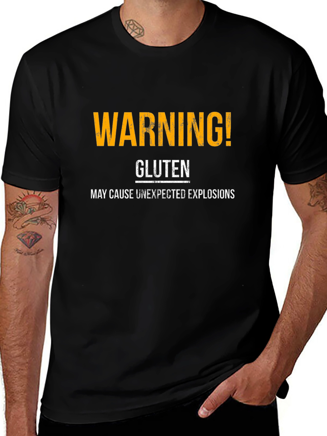 Warning Gluten May Cause Unexpected Explosions T-Shirt