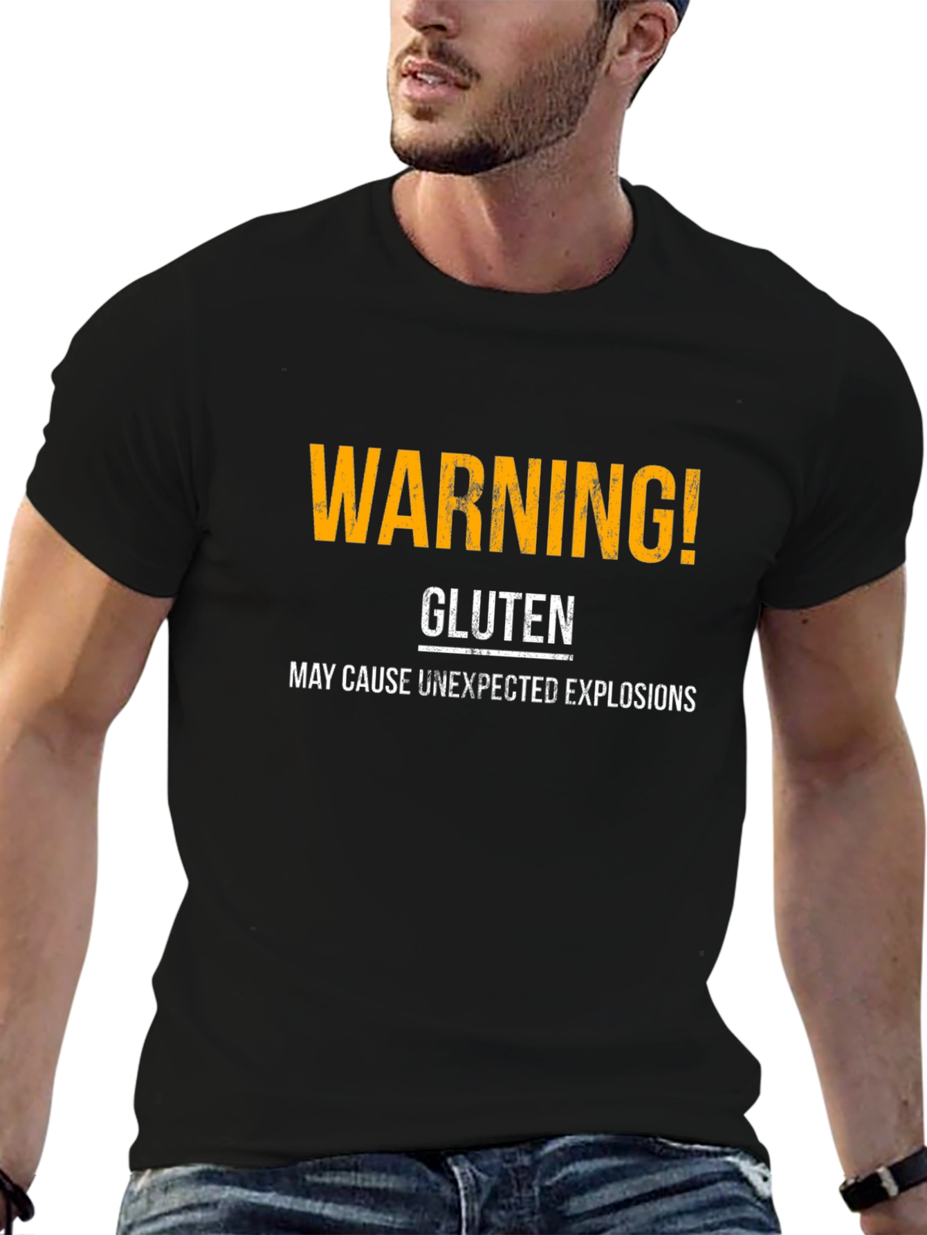 Warning Gluten May Cause Unexpected Explosions T-Shirt