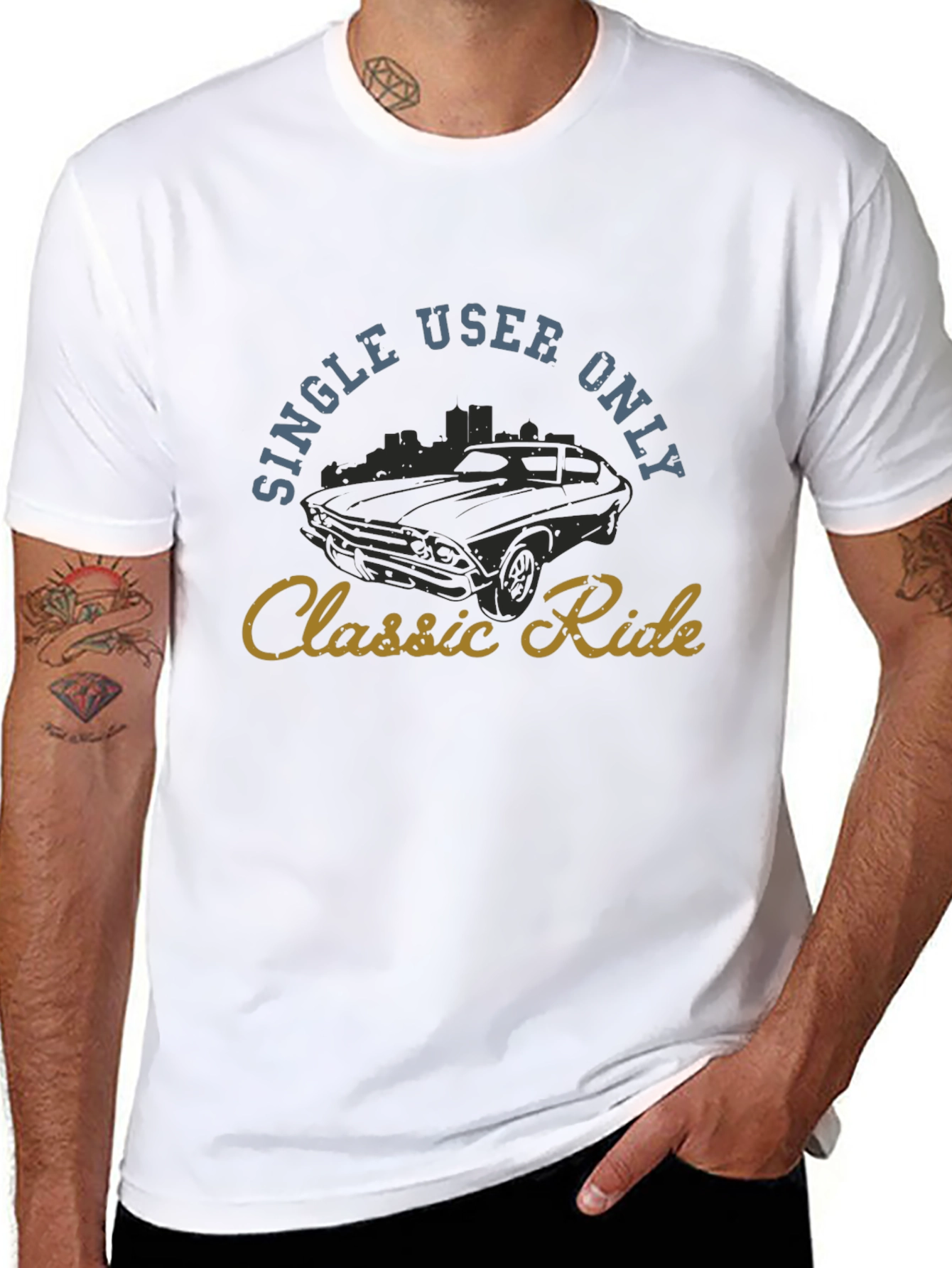 Single User Only Classic Ride Black T-Shirt