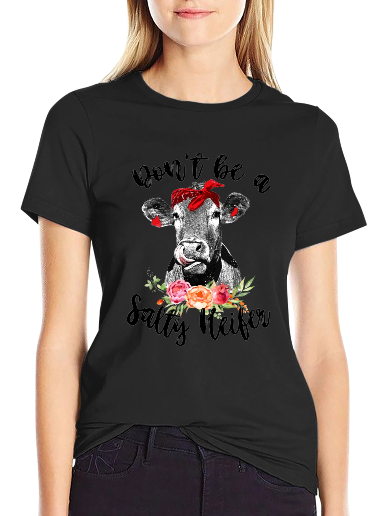 Salty Heifer Graphic Tee - Cow Lover T-Shirt