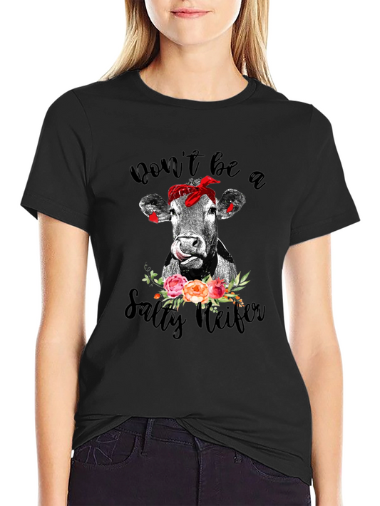 Salty Heifer Graphic Tee - Cow Lover T-Shirt