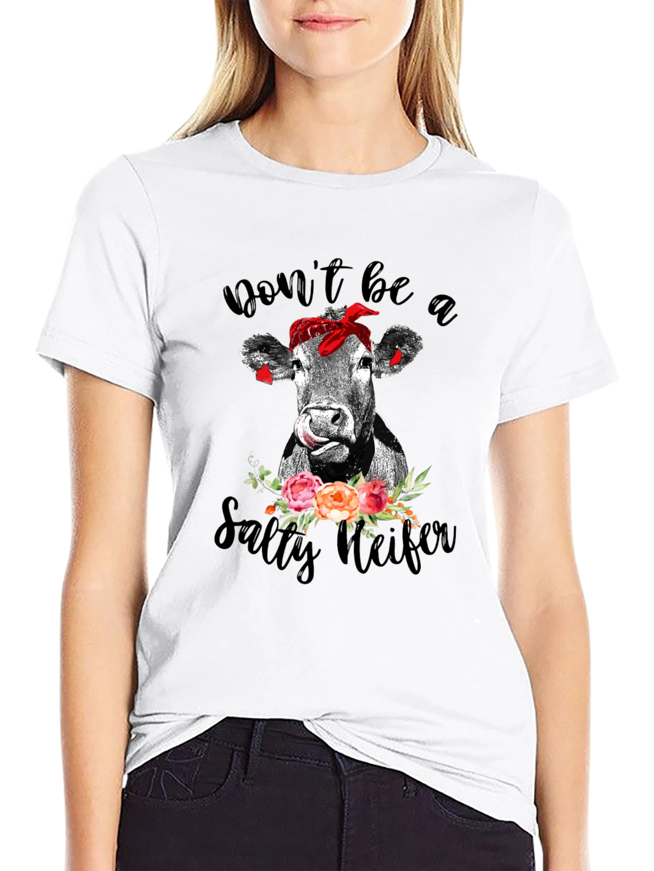 Salty Heifer Graphic Tee - Cow Lover T-Shirt