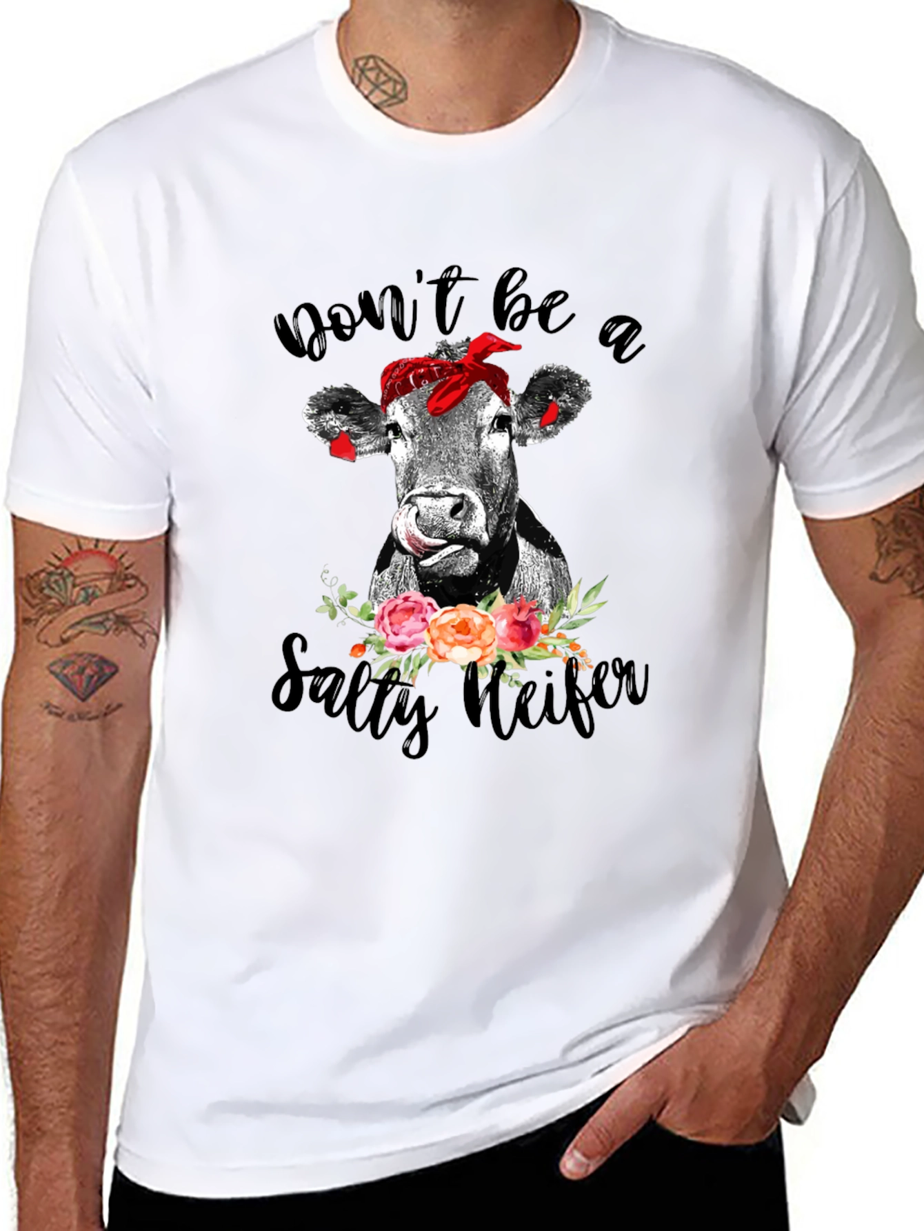 Salty Heifer Graphic Tee - Cow Lover T-Shirt