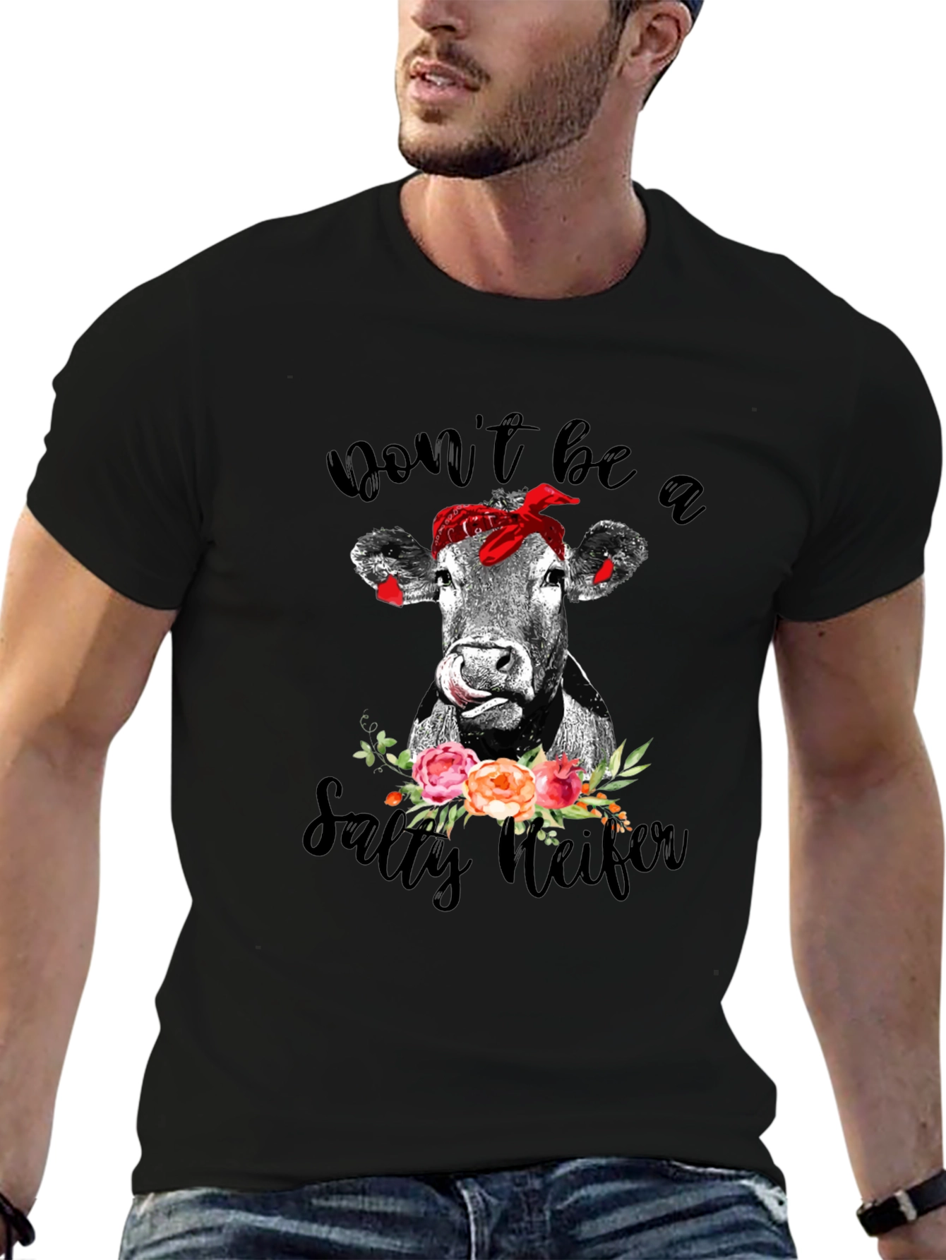 Salty Heifer Graphic Tee - Cow Lover T-Shirt