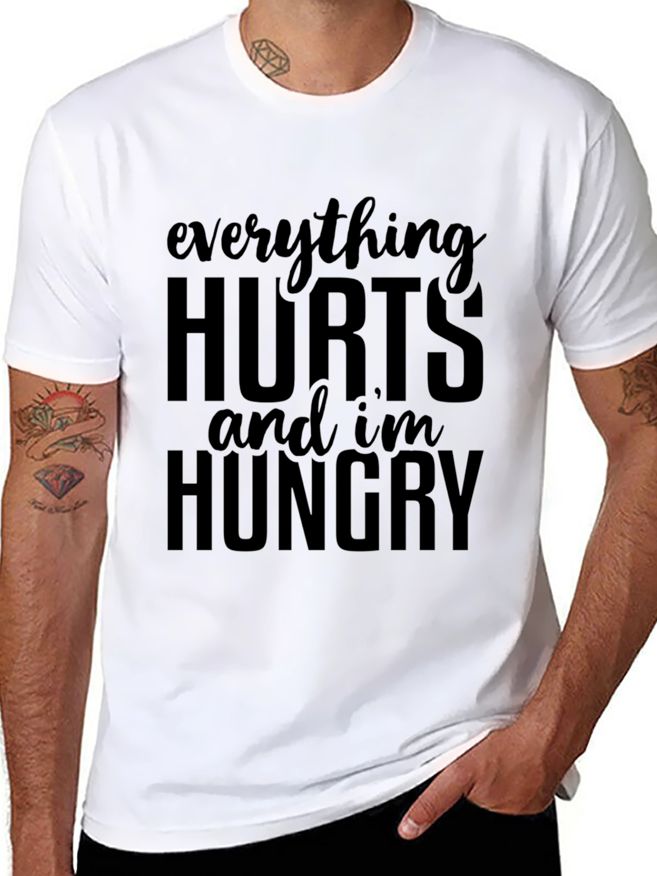 Everything Hurts and Im Hungry Graphic Tee