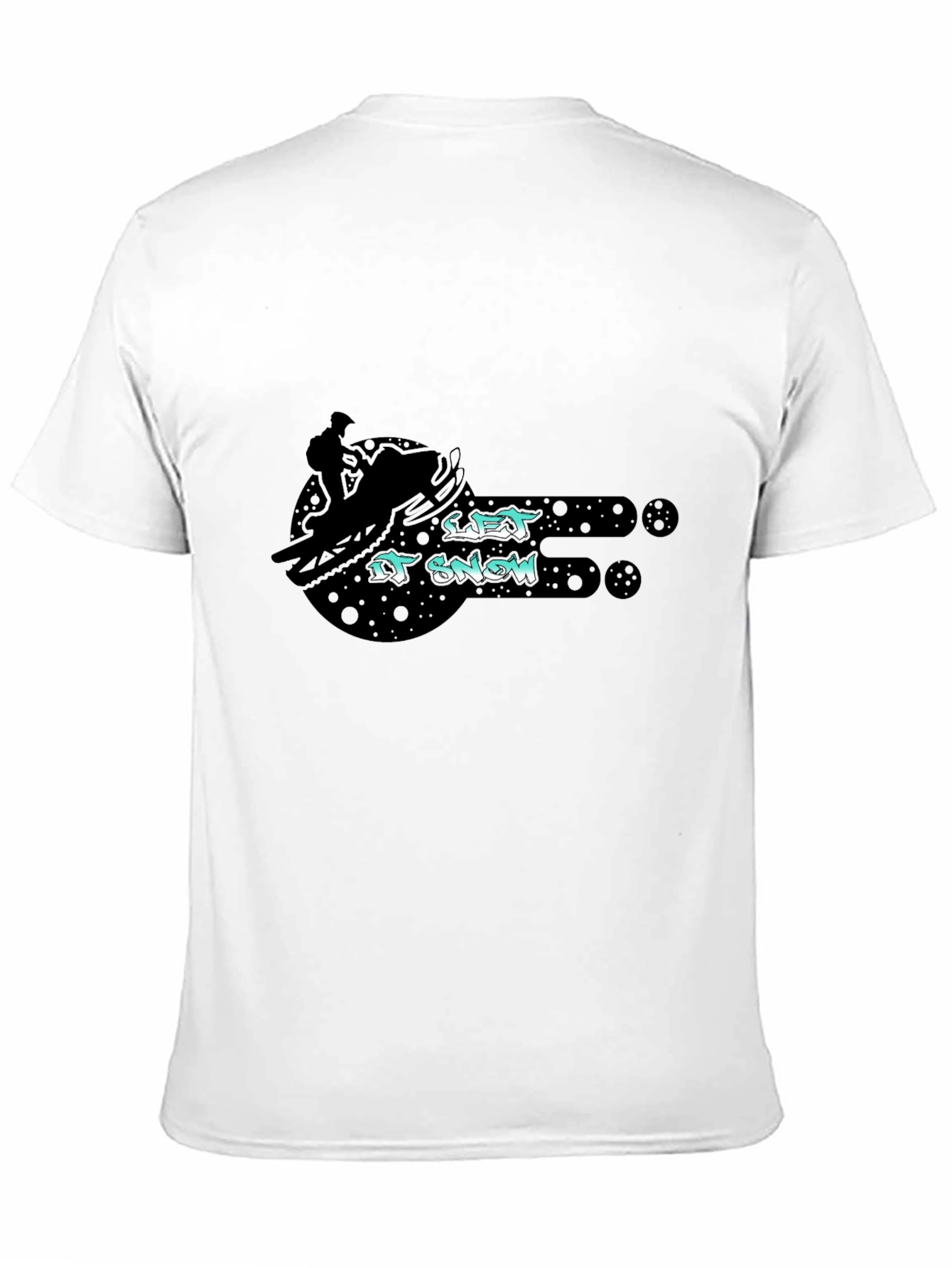 Let it Snow Snowmobile Graphic T-Shirt
