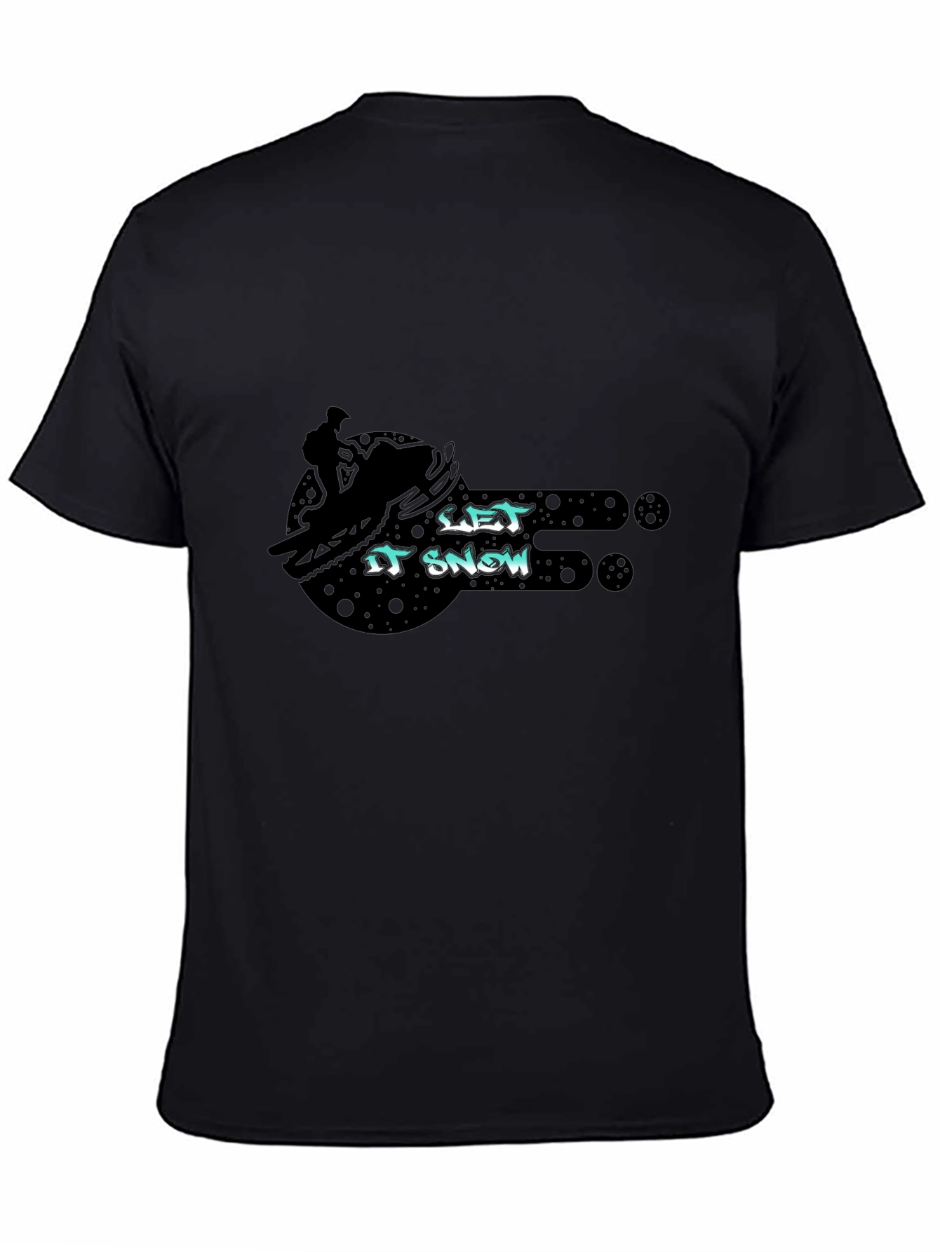 Let it Snow Snowmobile Graphic T-Shirt
