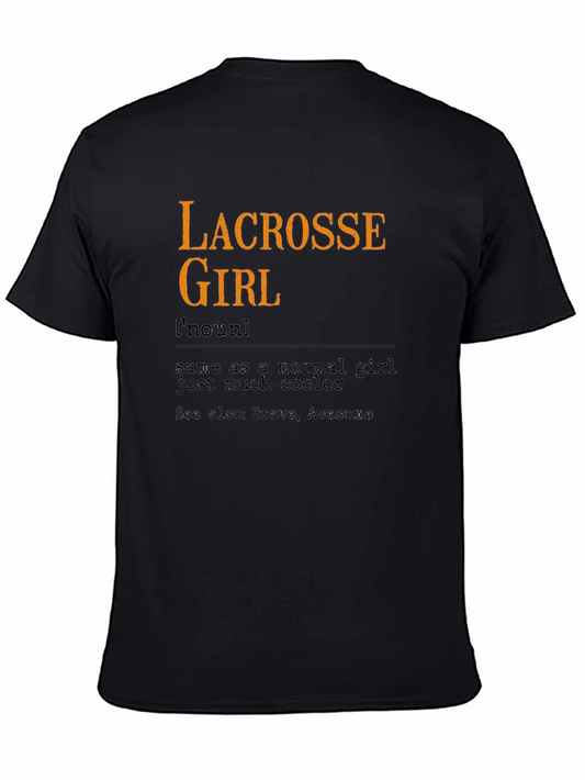 Lacrosse Girl Definition T-Shirt - Sports Fan Apparel