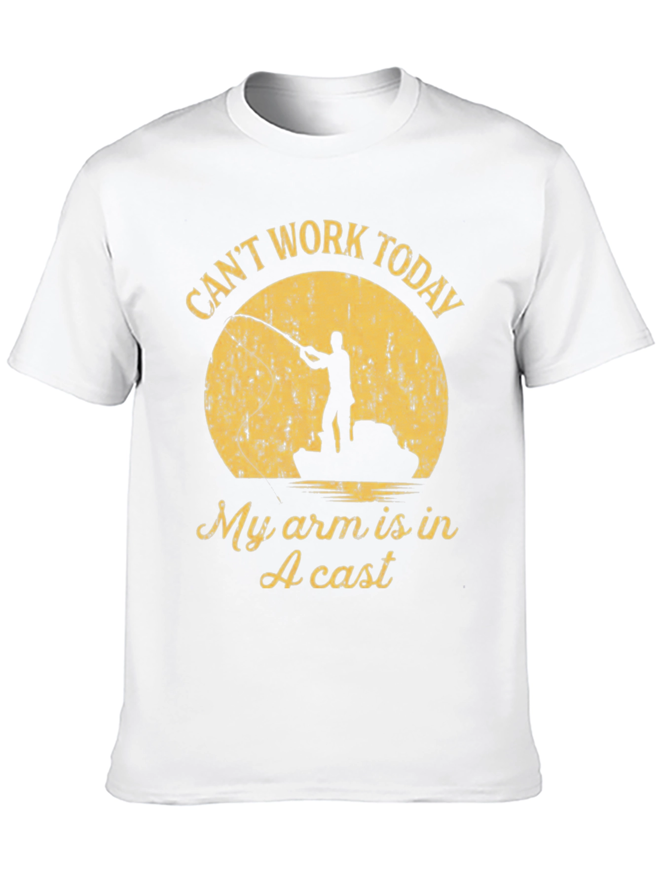 Funny Fishing T-Shirt - Cant Work Today