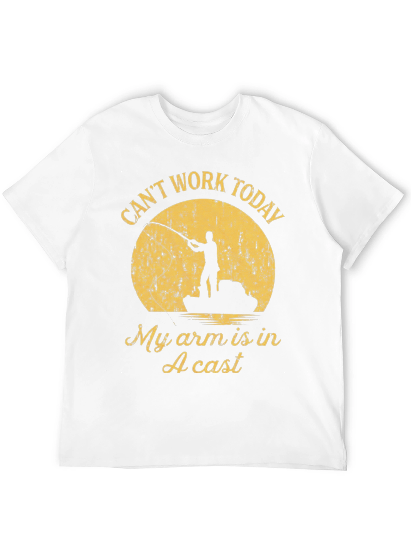 Funny Fishing T-Shirt - Cant Work Today