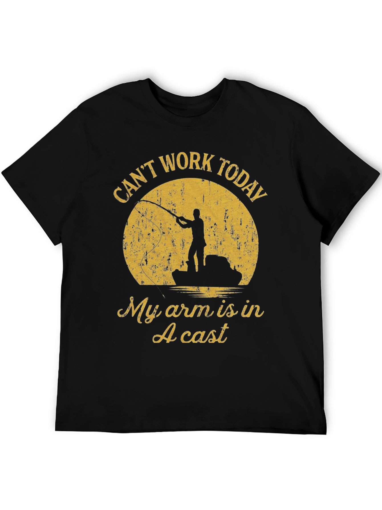 Funny Fishing T-Shirt - Cant Work Today