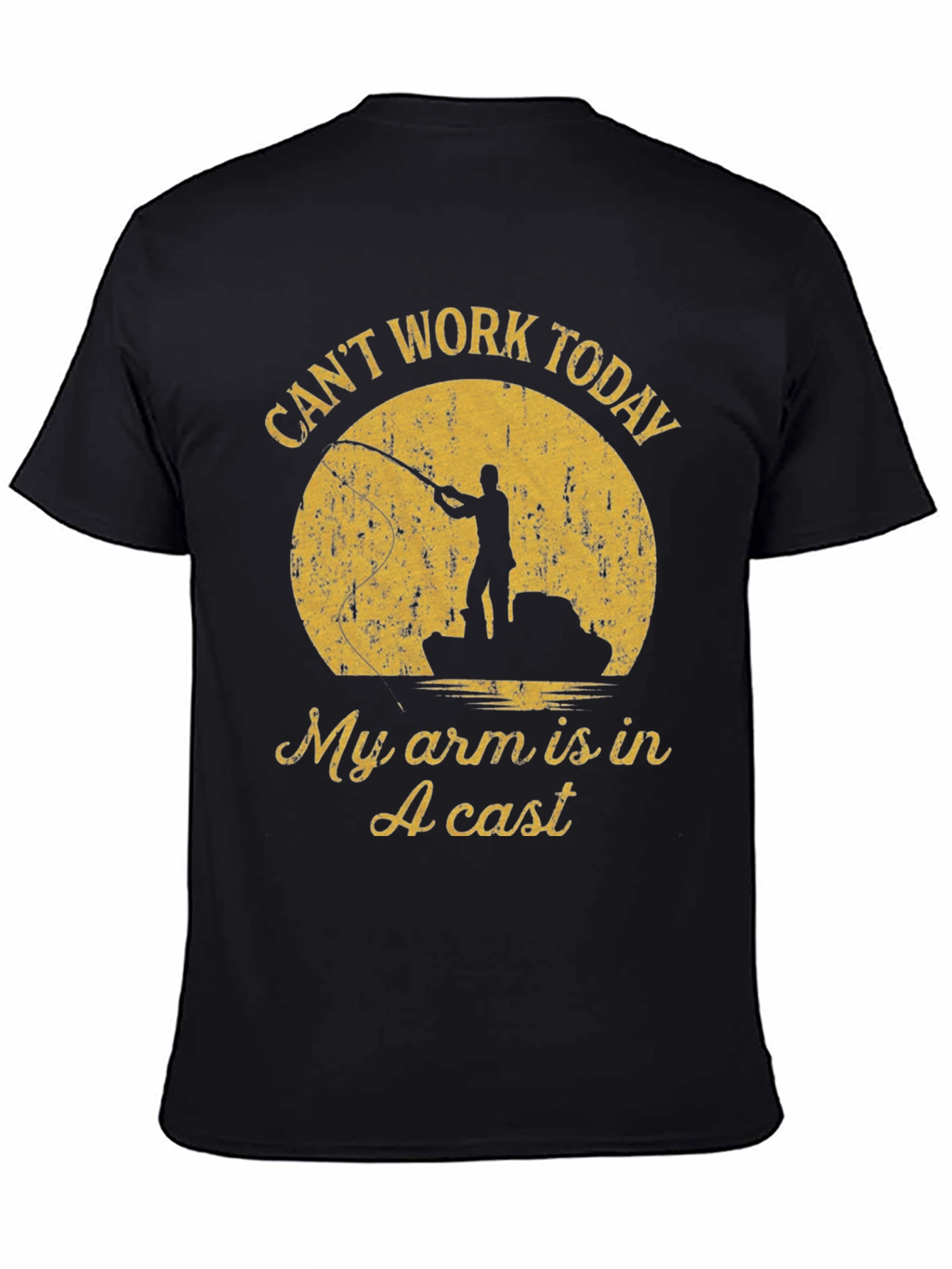 Funny Fishing T-Shirt - Cant Work Today