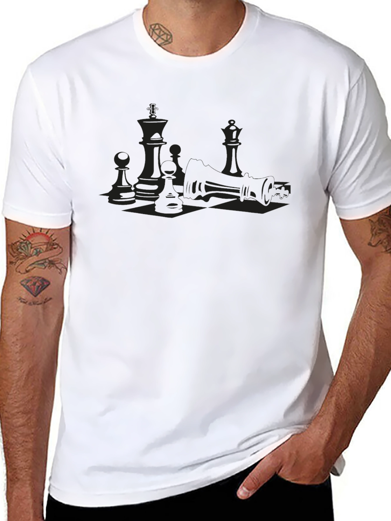 Chess Game T-Shirt - Strategic Style