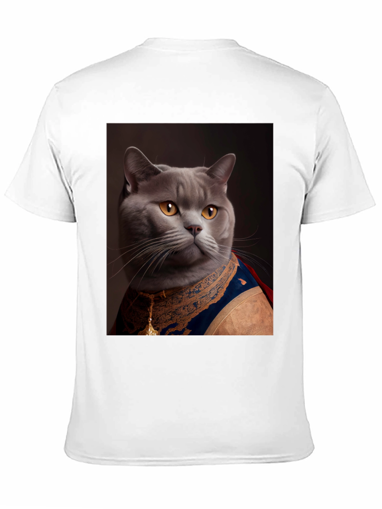 Regal Cat T-Shirt - Funny Pet Portrait Tee