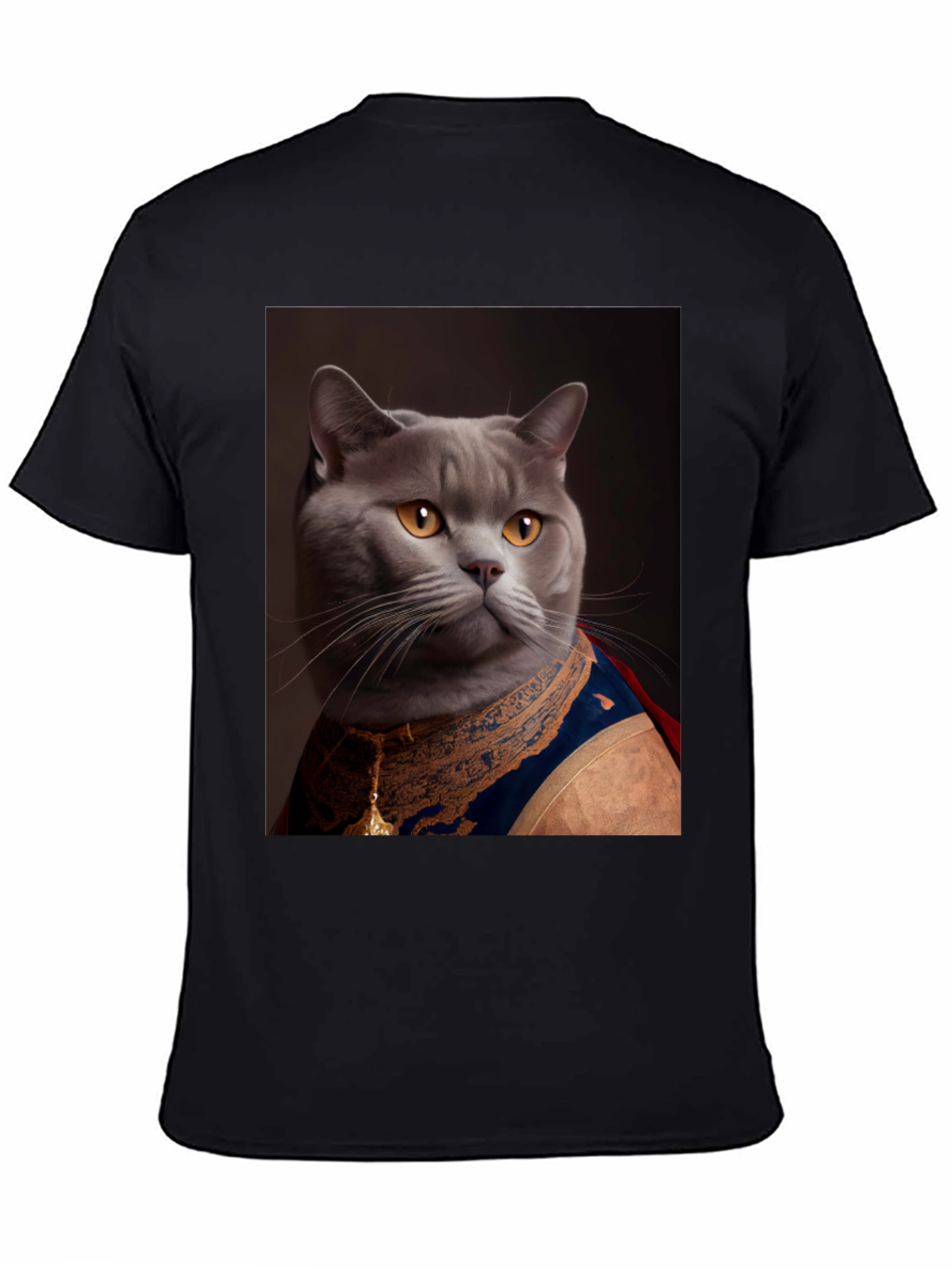 Regal Cat T-Shirt - Funny Pet Portrait Tee