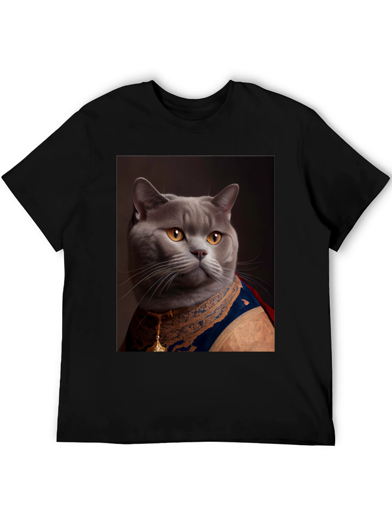 Regal Cat T-Shirt - Funny Pet Portrait Tee