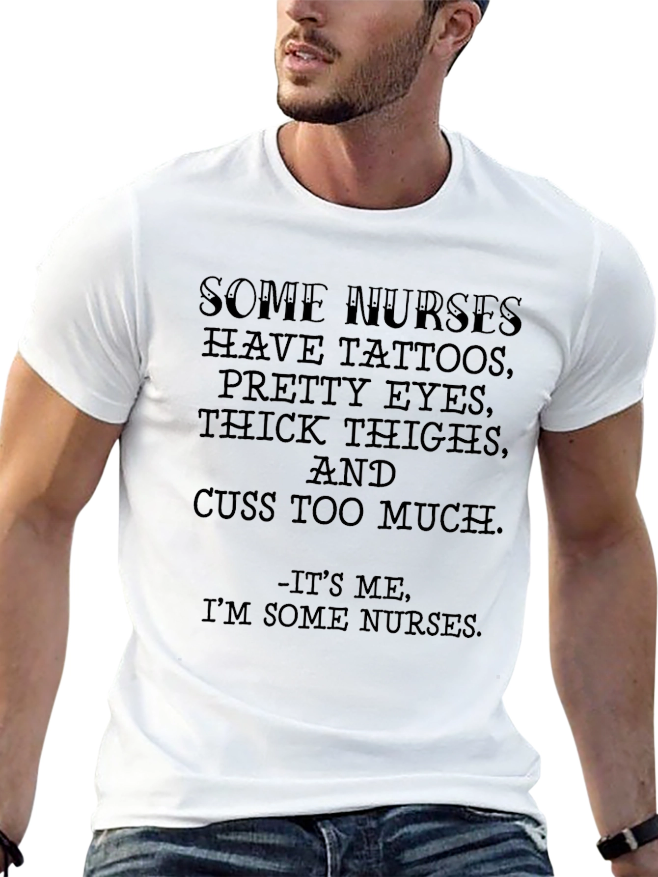 Some Nurses Have Tattoos Funny Graphic T-Shirt