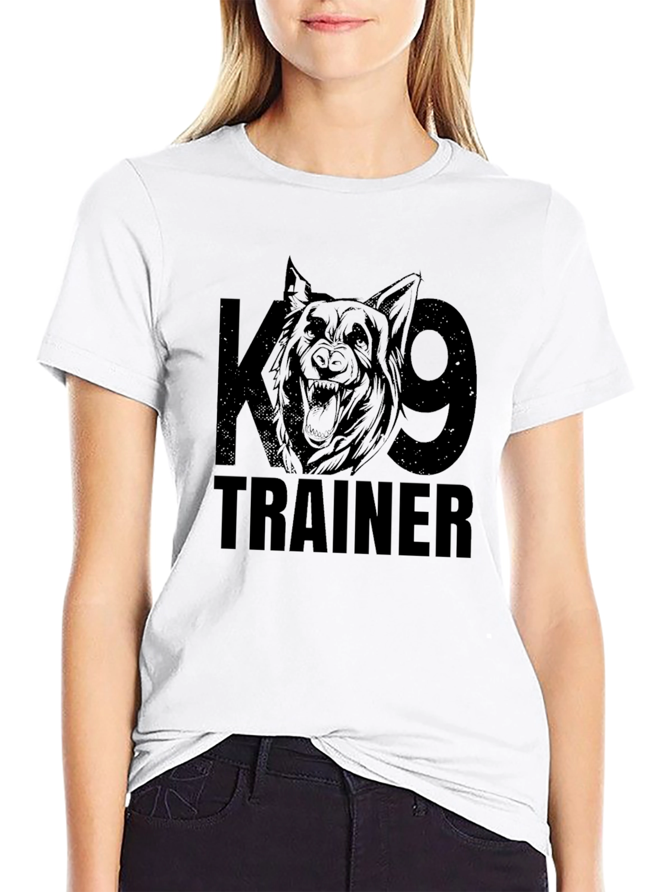 K9 Trainer Graphic Print T-Shirt