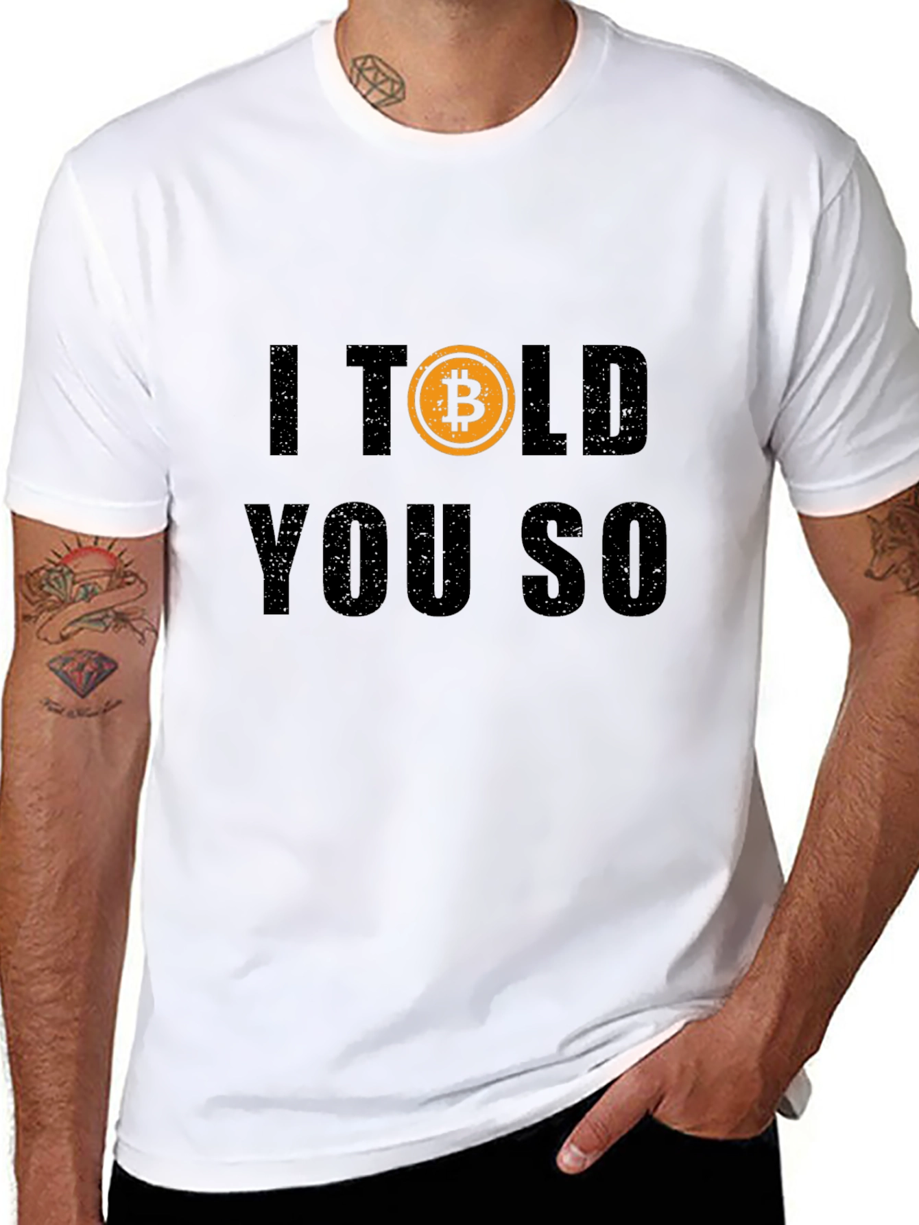 Bitcoin I Told You So Black Graphic T-Shirt