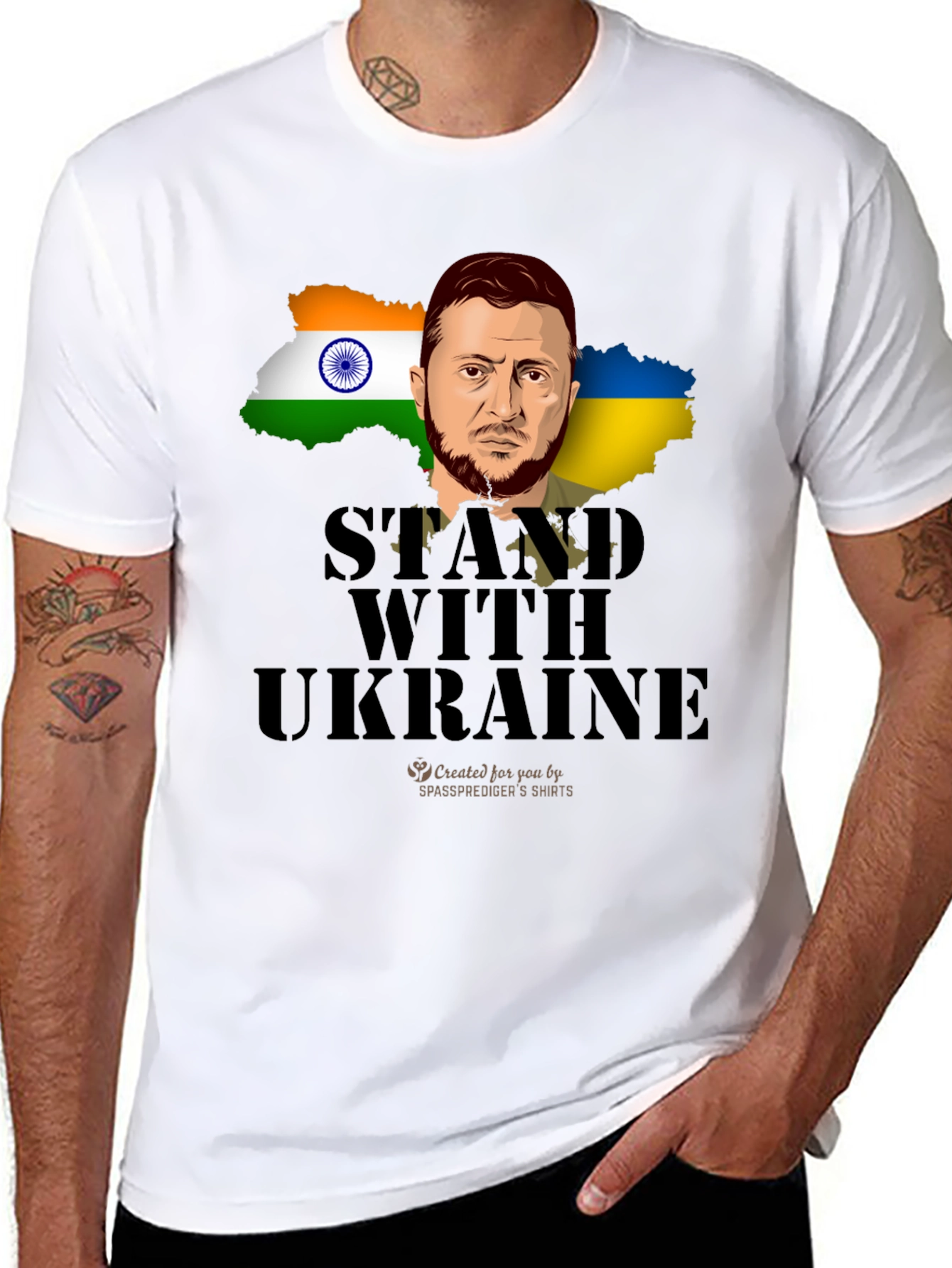 Stand With Ukraine T-Shirt Zelensky Support
